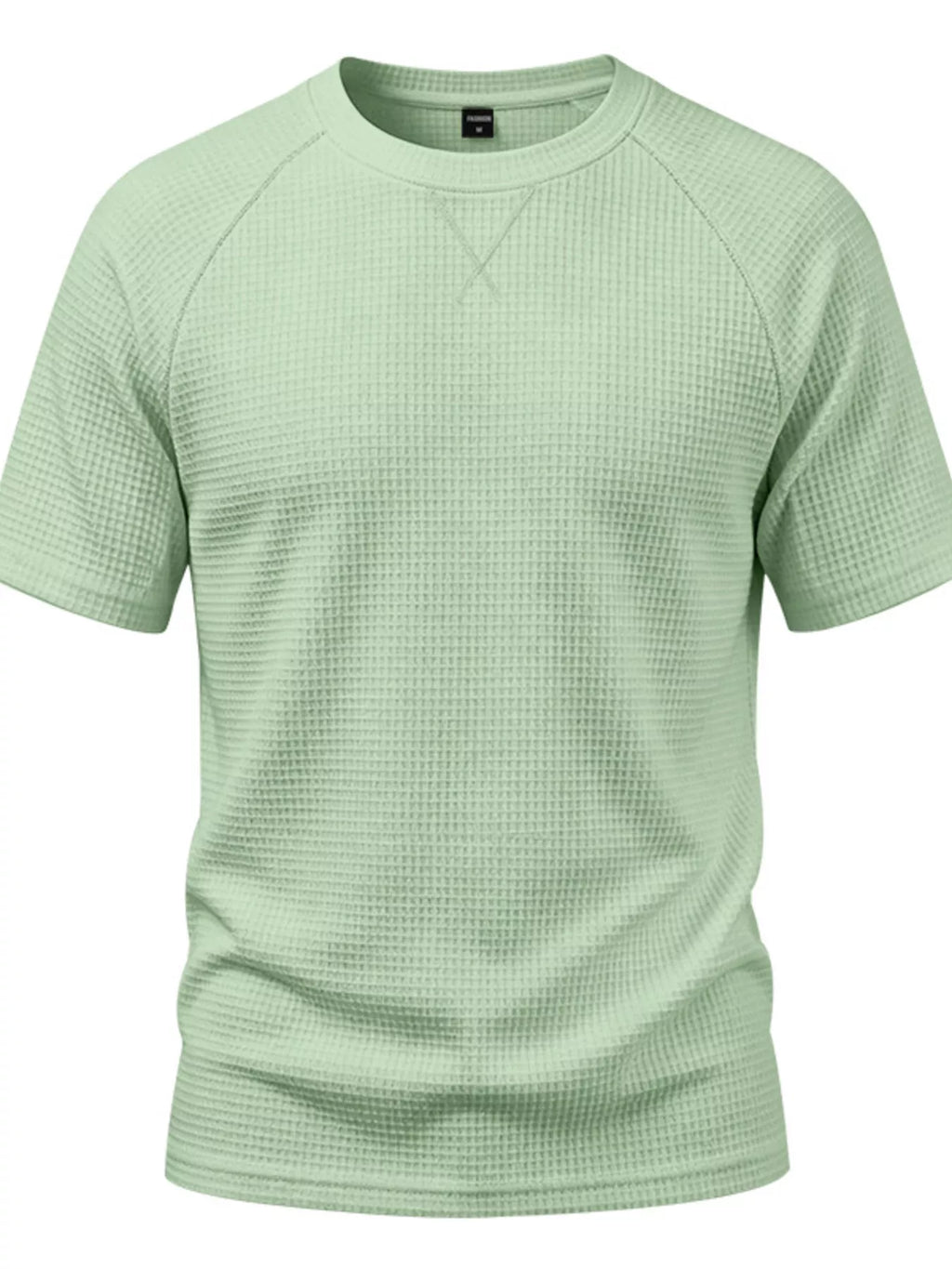 Men's plus size waffle knit t-shirt modern men's clothing