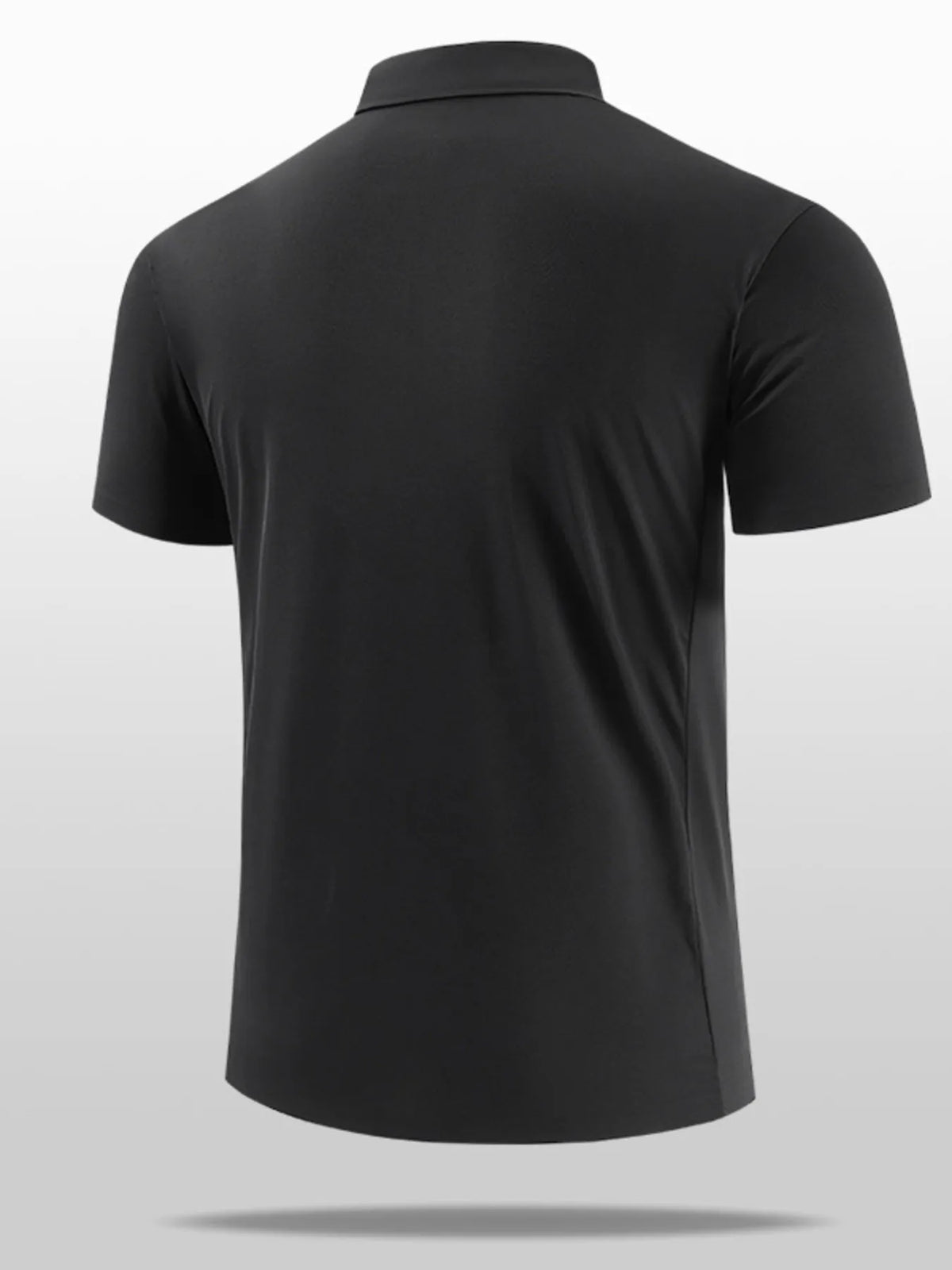 Men's plus size short sleeve polo front view