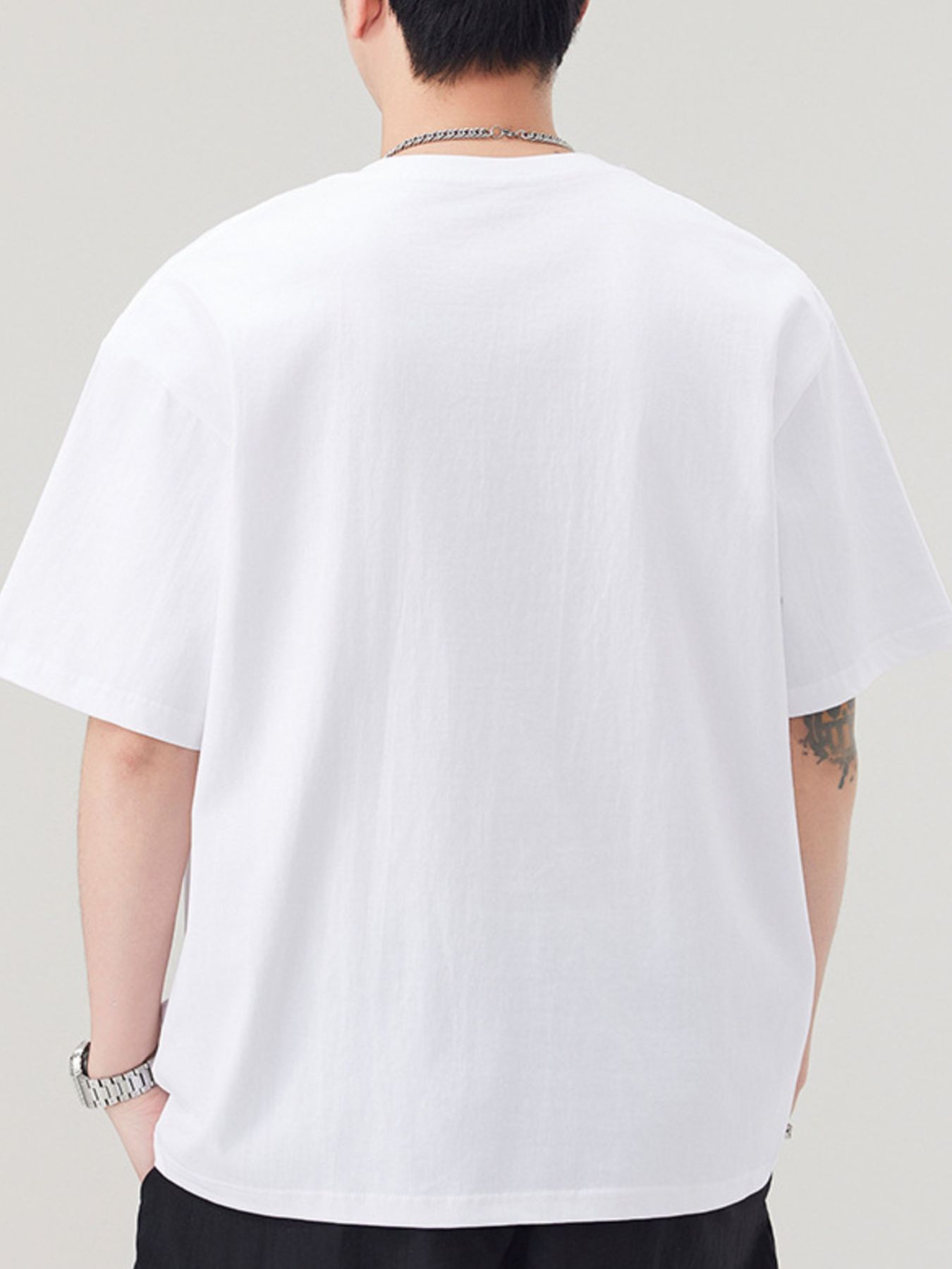 Men's plus size loose t-shirt everyday wear
