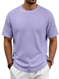 Men's plus size waffle knit t-shirt