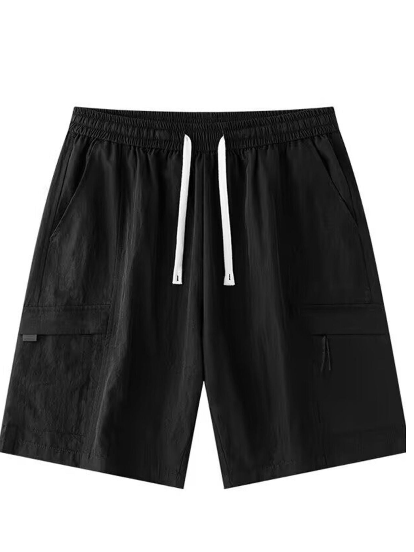 Men's plus size cargo shorts drawstring waist