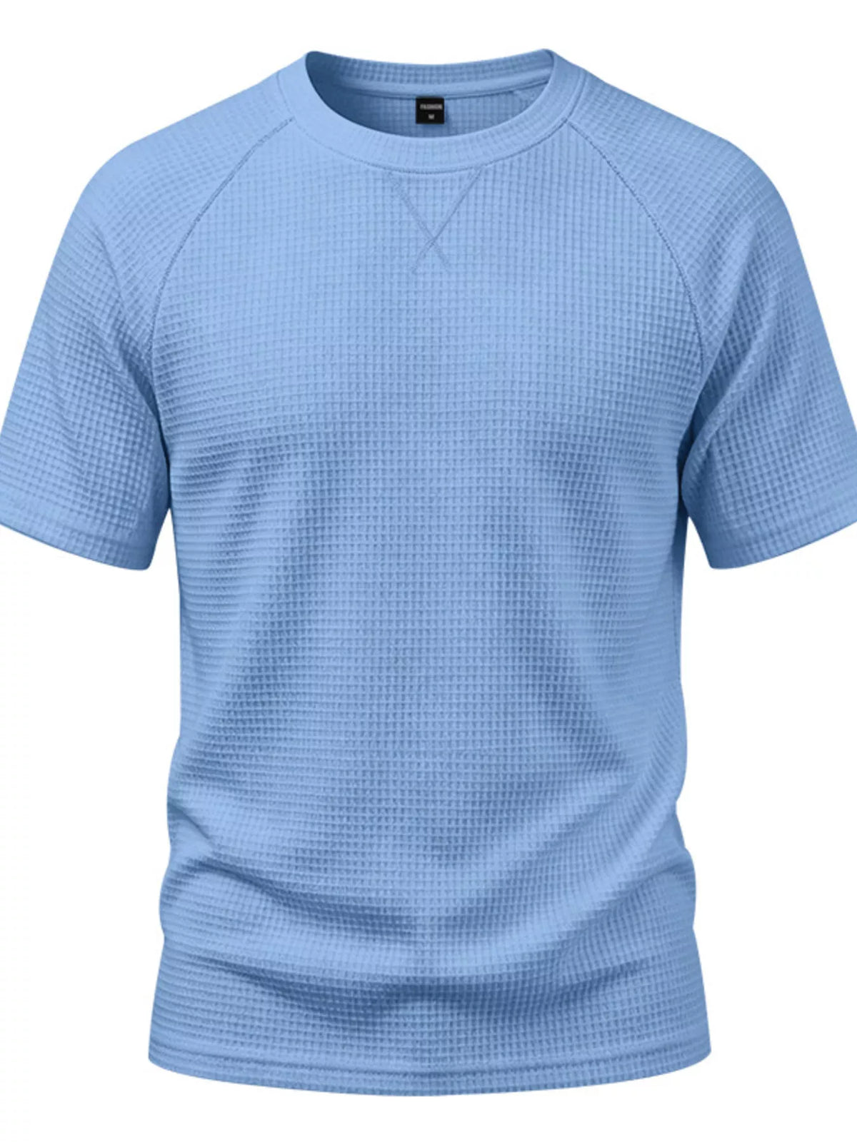 Men's plus size waffle knit t-shirt everyday wear