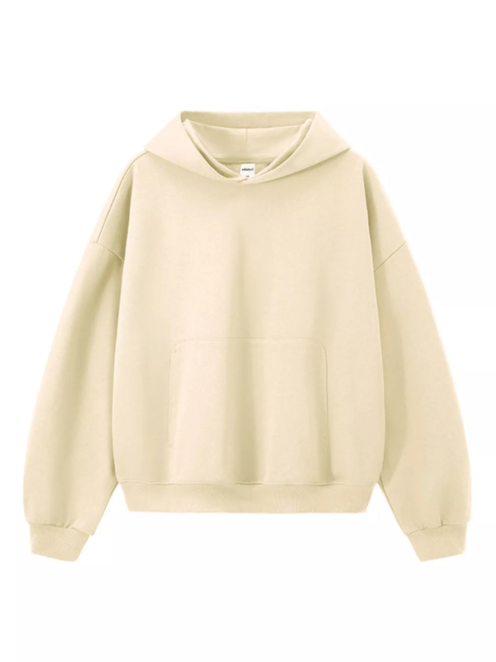 Men's kangaroo pocket hoodie hood detail