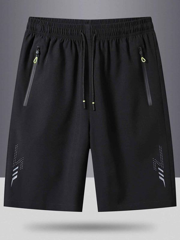 Men's Plus Size Drawstring Shorts with Pockets