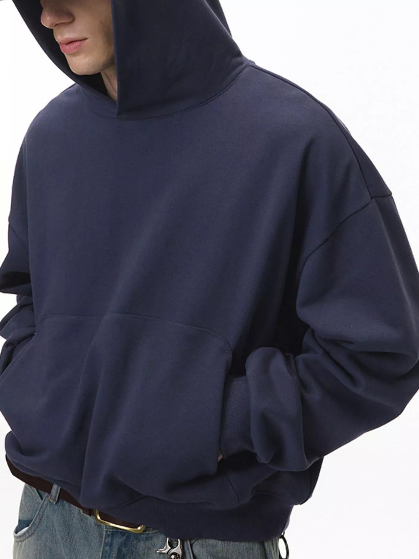 Men's kangaroo pocket hoodie relaxed fit