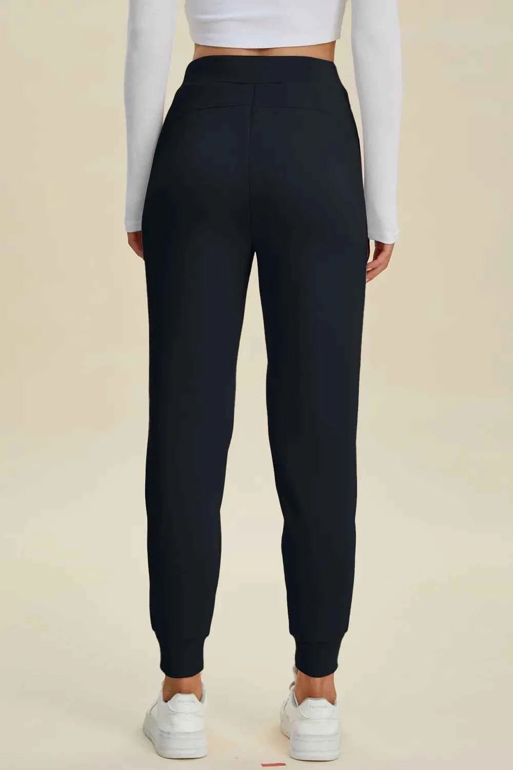 Basic Bae Full Size Air Scuba Drawstring High Waist Joggers - ELC Fashion