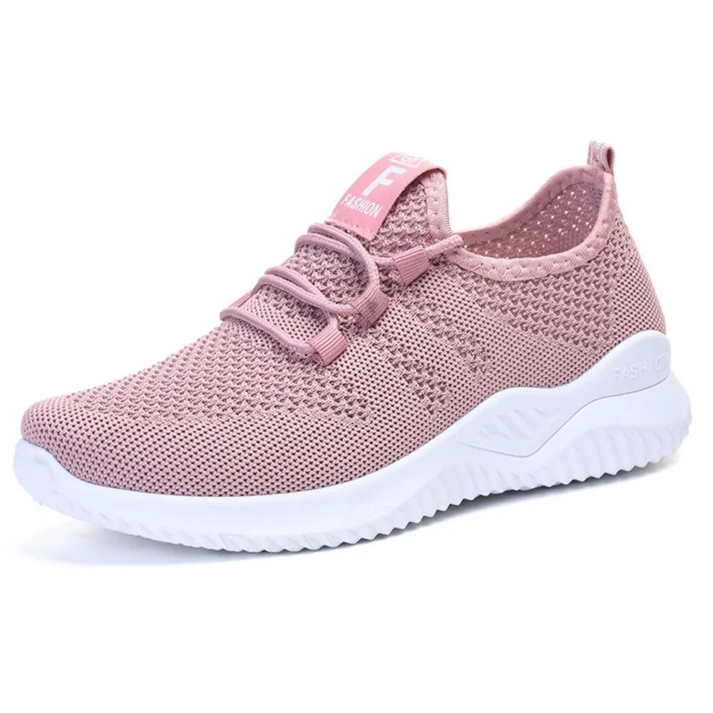 Breathable Mesh Lace Up Athletic - ELC Fashion
