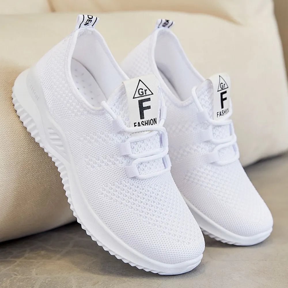Breathable Mesh Lace Up Athletic - ELC Fashion