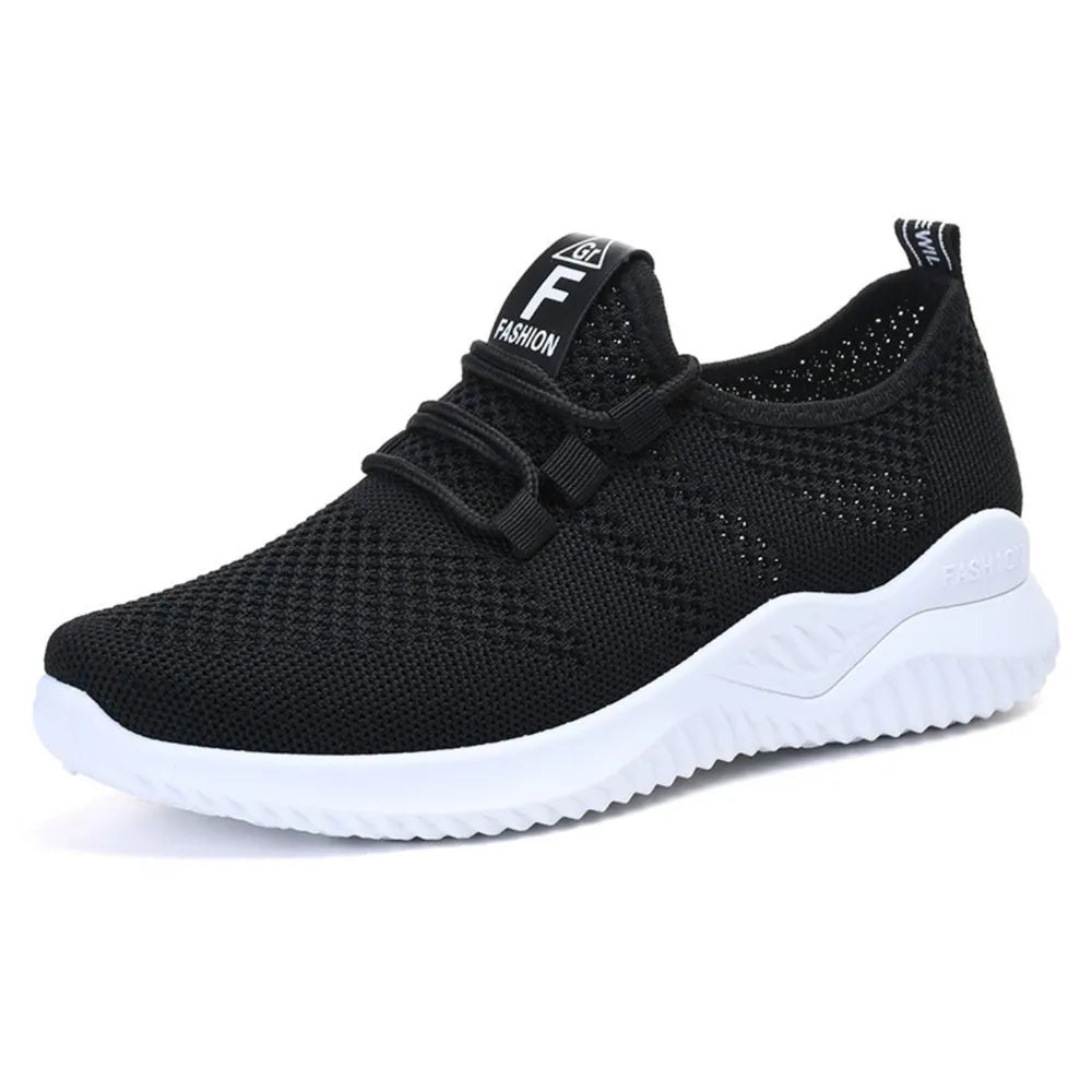 Breathable Mesh Lace Up Athletic - ELC Fashion