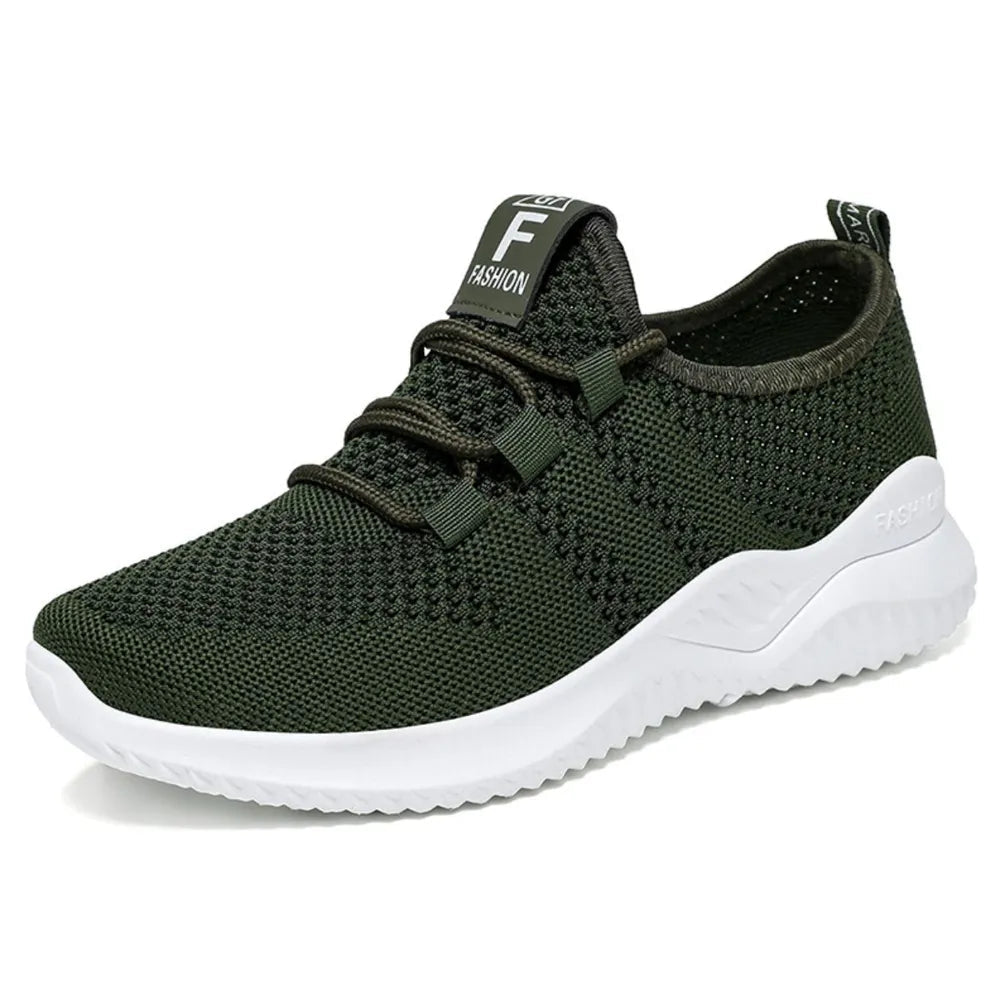 Breathable Mesh Lace Up Athletic - ELC Fashion