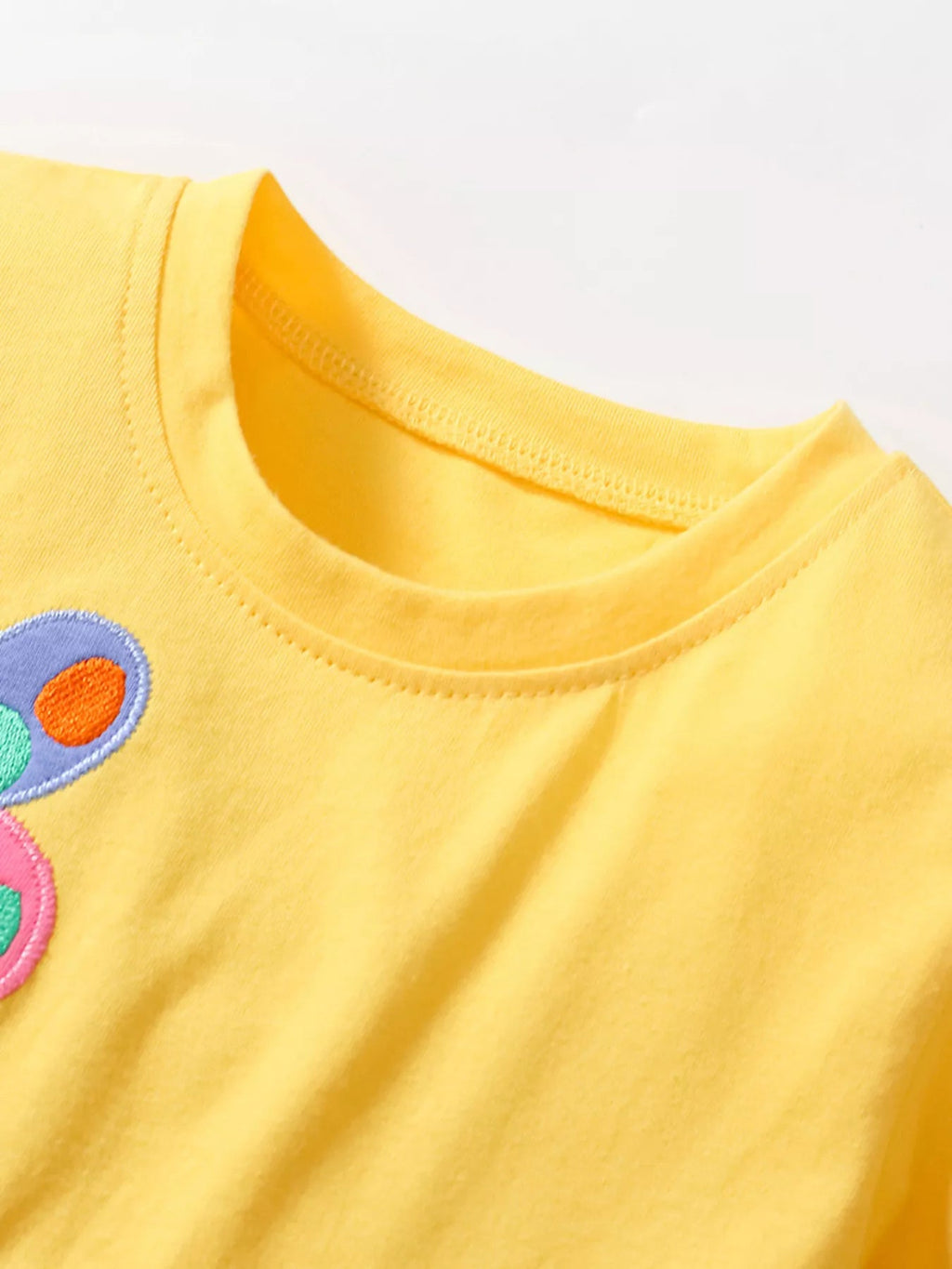 Children's Butterfly Round Neck Dress - ELC Fashion