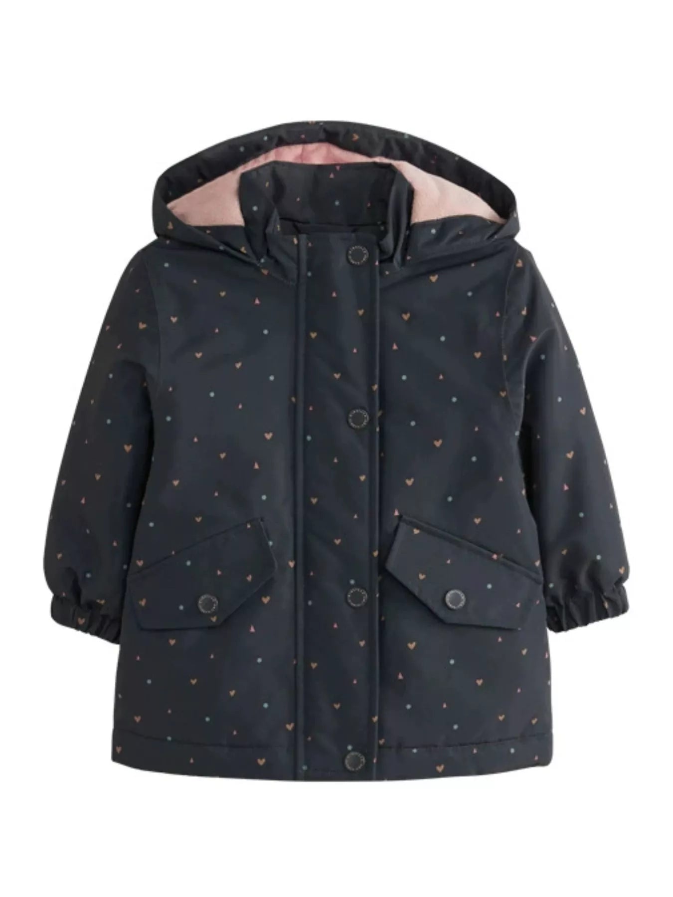 Children's Heart Print Zip Up Jacket - ELC Fashion