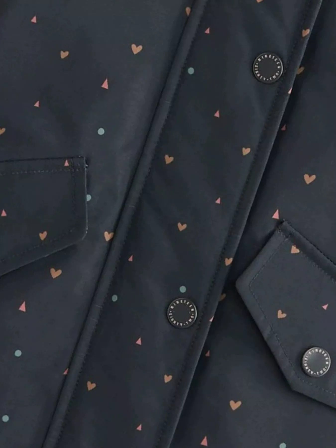 Children's Heart Print Zip Up Jacket - ELC Fashion
