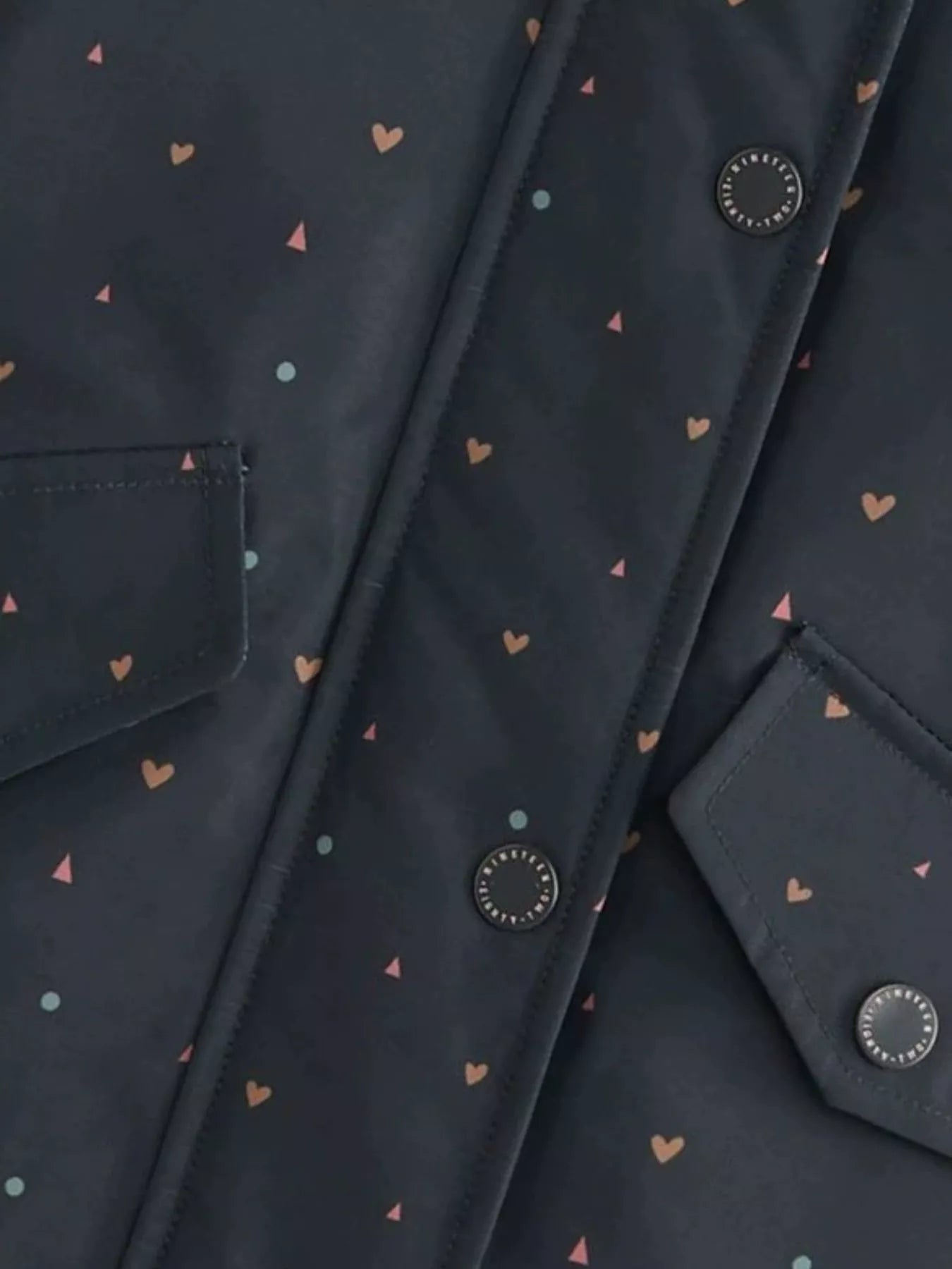 Children's Heart Print Zip Up Jacket - ELC Fashion