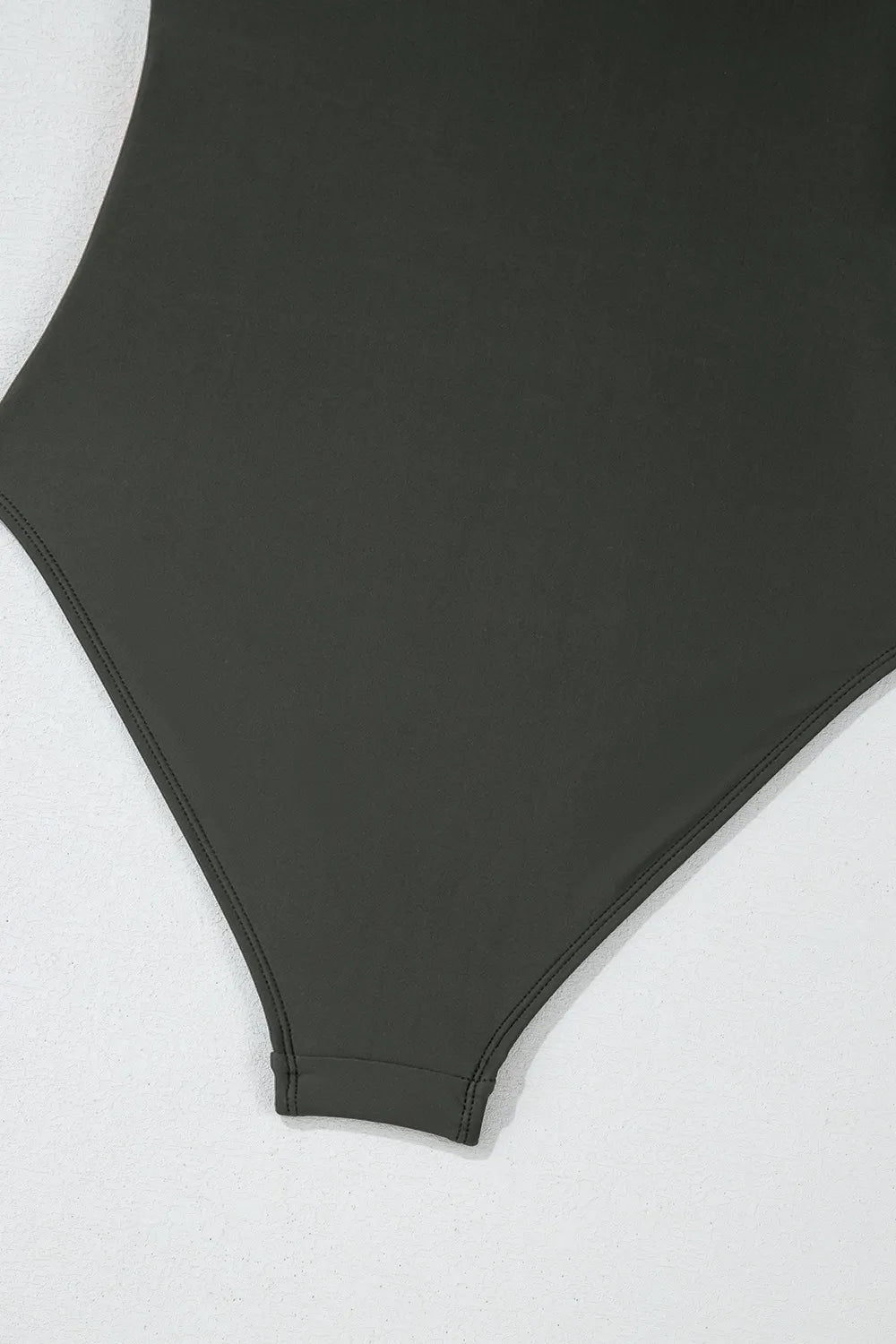 Color Block Padded Square Neck One Piece Swimsuit - ELC Fashion