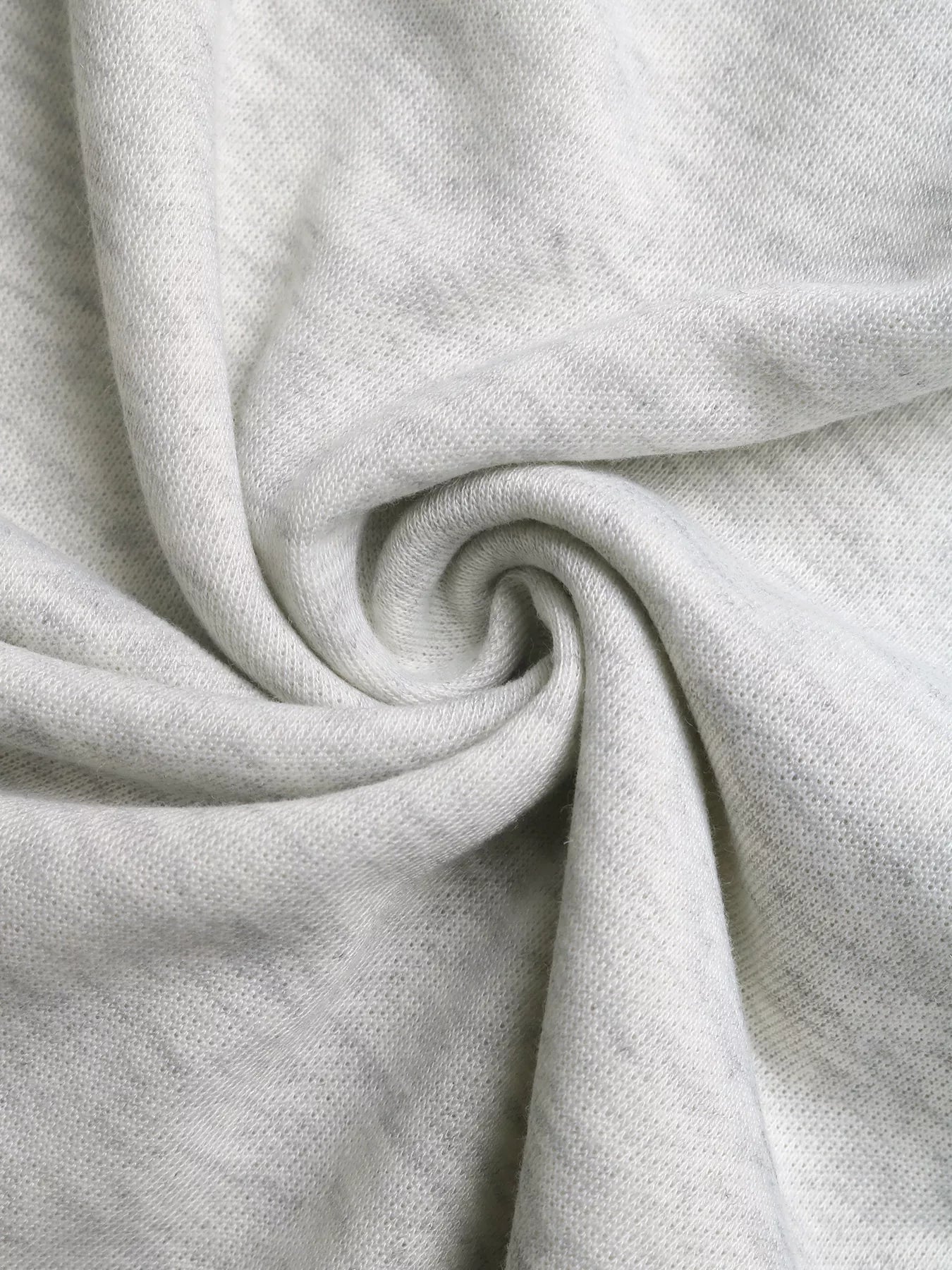 Contrast Trim Drawstring Hoodie with Kangaroo Pocket - ELC Fashion