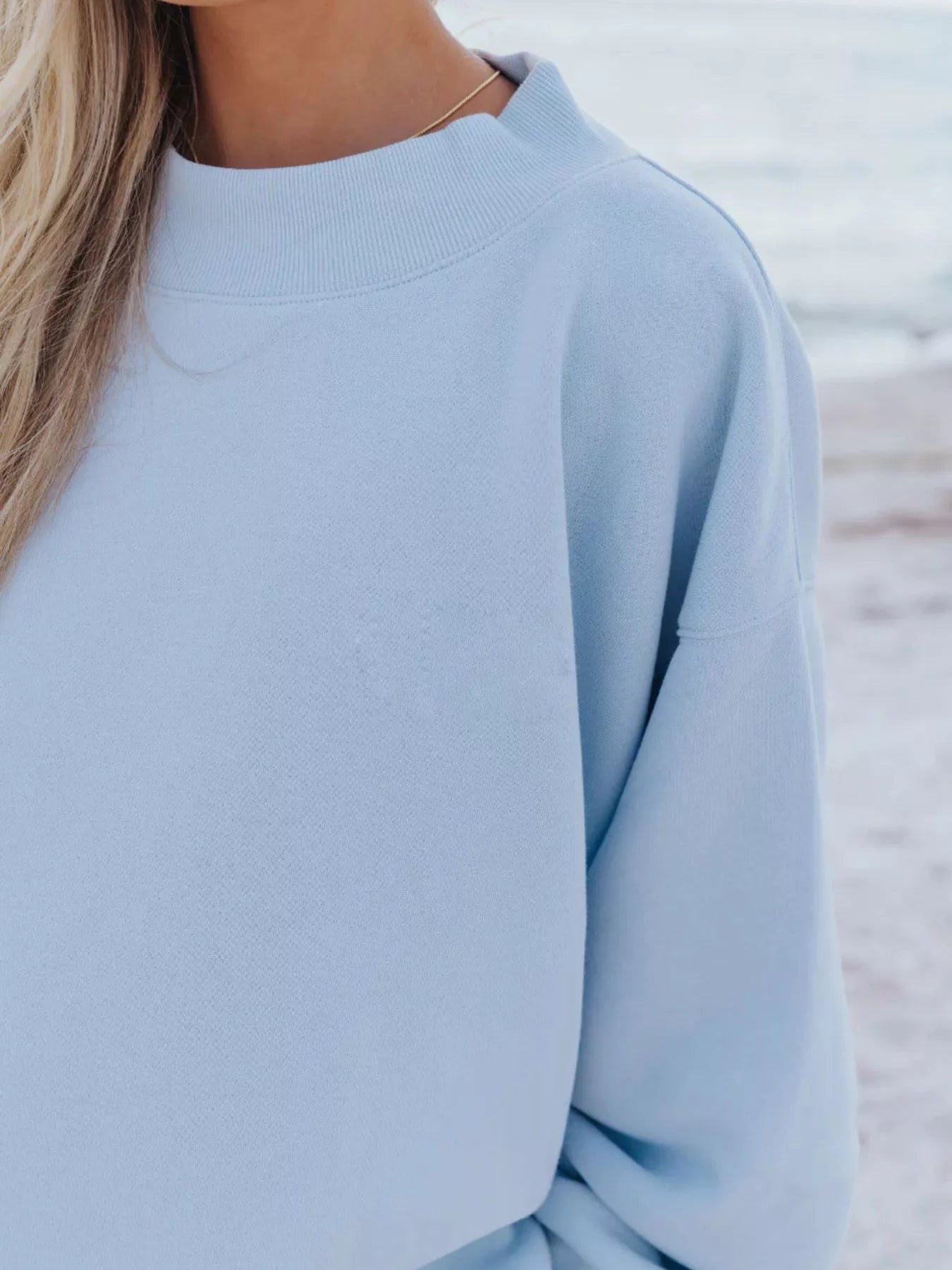 Relaxed fit sweatshirt and shorts set everyday wear