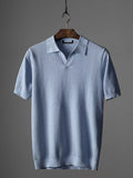 Men's plus size textured knit polo