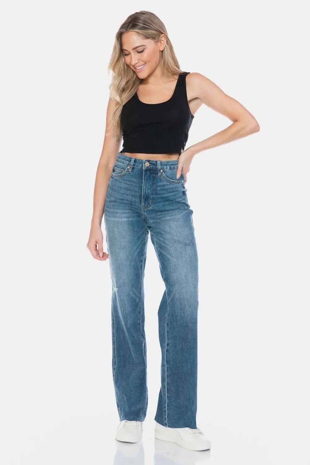 ELC Atelier Classic Judy Blue Inclusive Fit Tummy Control Cut Raw H — Prestige Edit - ELC Fashion