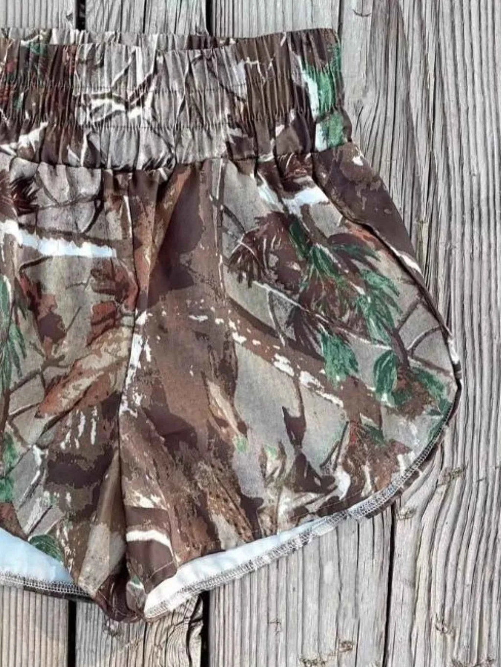 ELC Atelier Modern Camo Print Elastic Waist Shorts — Prestige Edit - ELC Fashion