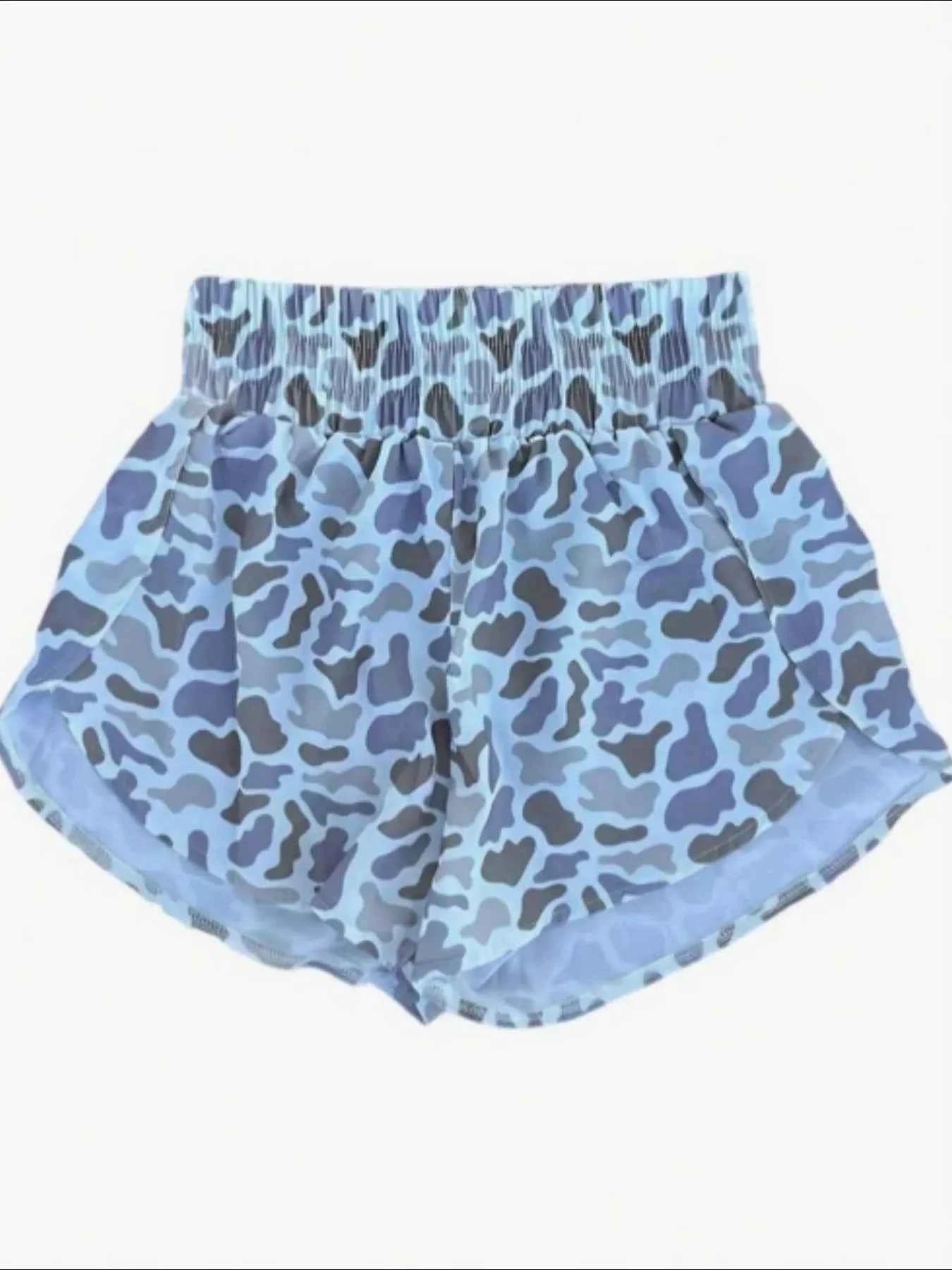 ELC Atelier Modern Camo Print Elastic Waist Shorts — Prestige Edit - ELC Fashion