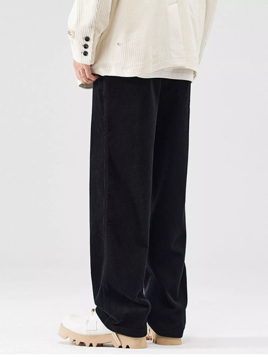 ELC Atelier Premier Men's Extended Fit Comfortable Corduroy Straigh — Prestige Edit - ELC Fashion