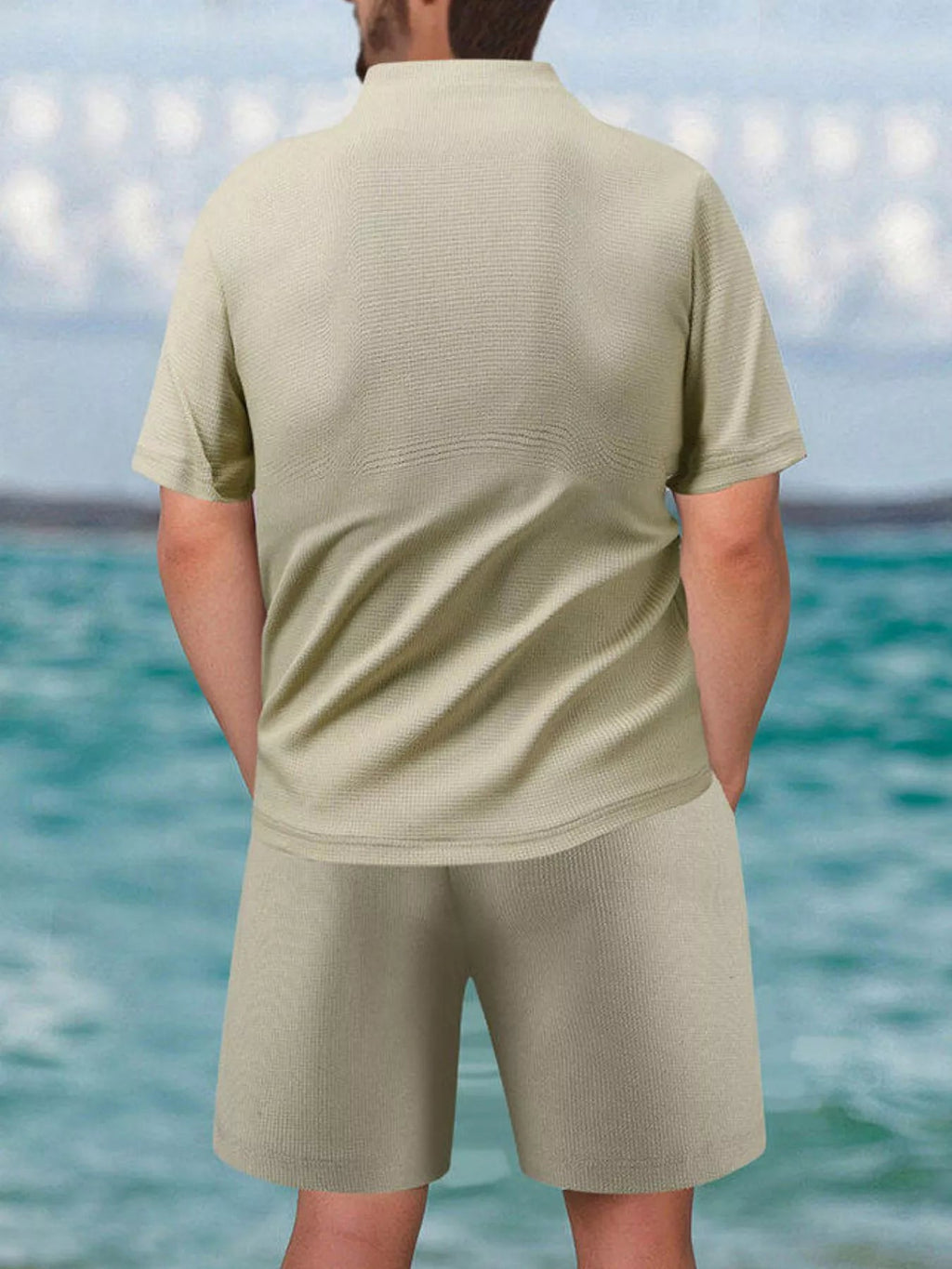 ELC Atelier Premier Men's Inclusive Fit Zip Front Short Sleeve Top — Prestige Edit - ELC Fashion