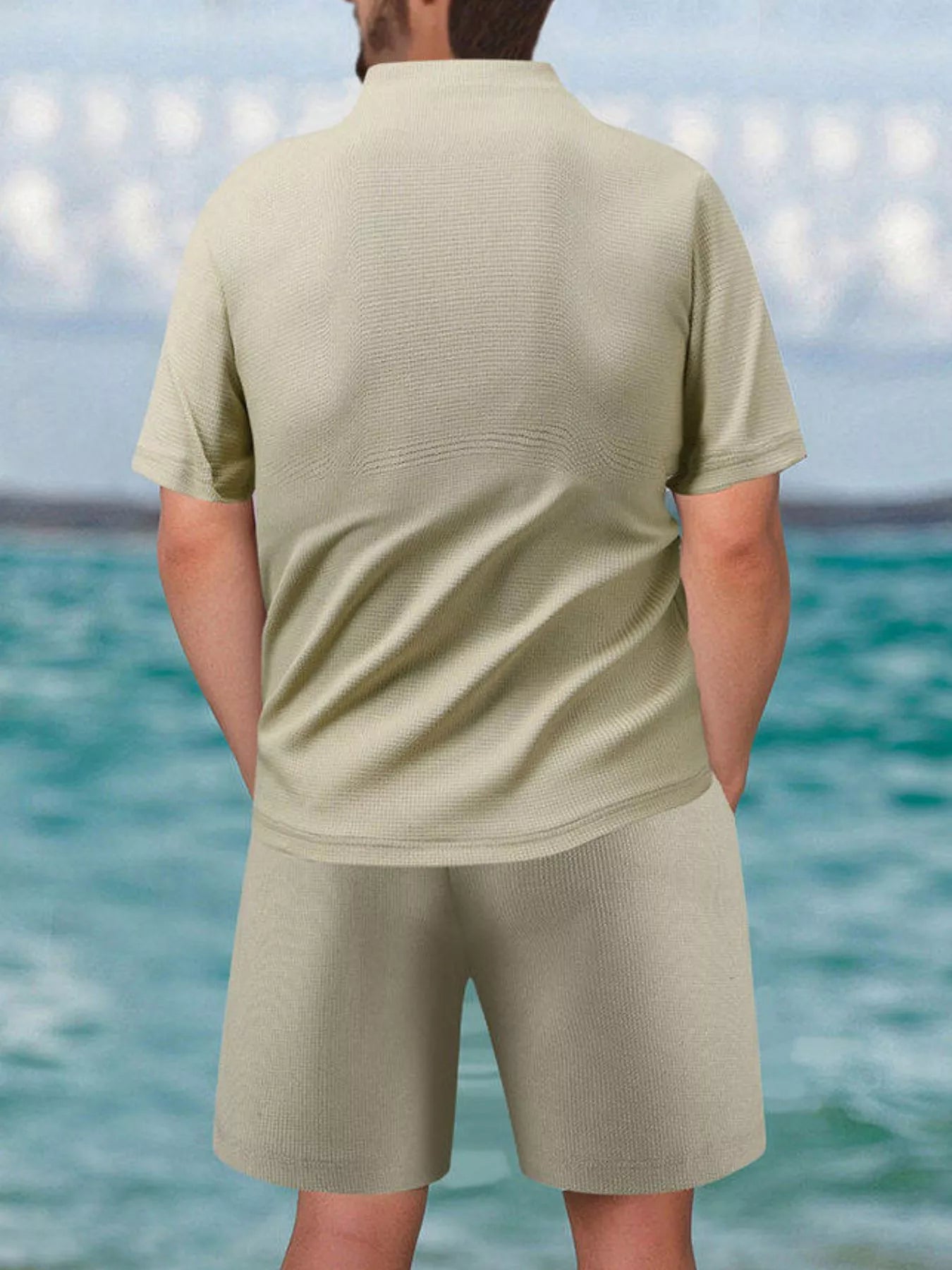 ELC Atelier Premier Men's Inclusive Fit Zip Front Short Sleeve Top — Prestige Edit - ELC Fashion