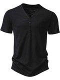 ELC Atelier Refined Men's Casual Button Detail T-Shirt — Prestige Edit - ELC Fashion