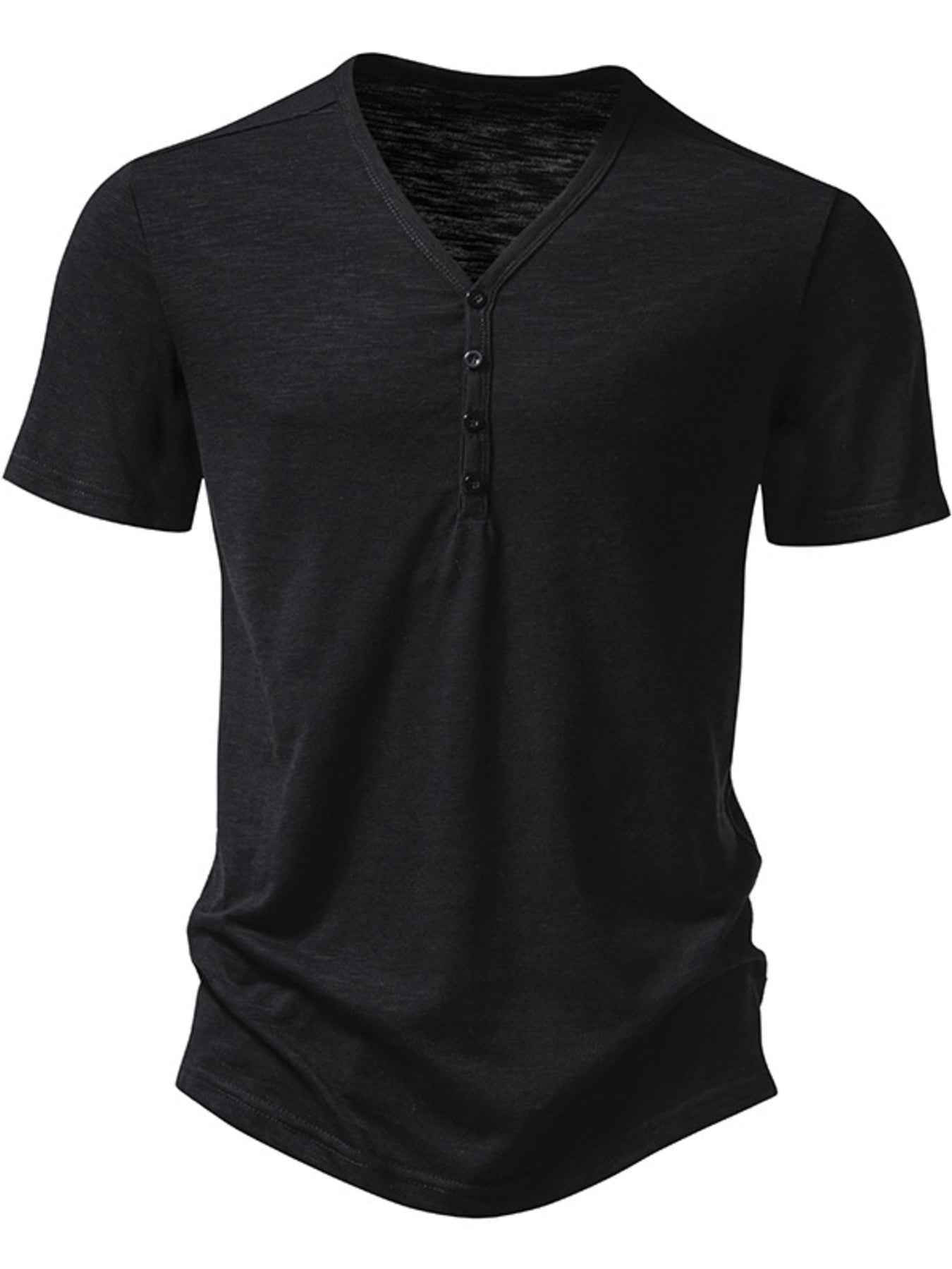 ELC Atelier Refined Men's Casual Button Detail T-Shirt — Prestige Edit - ELC Fashion