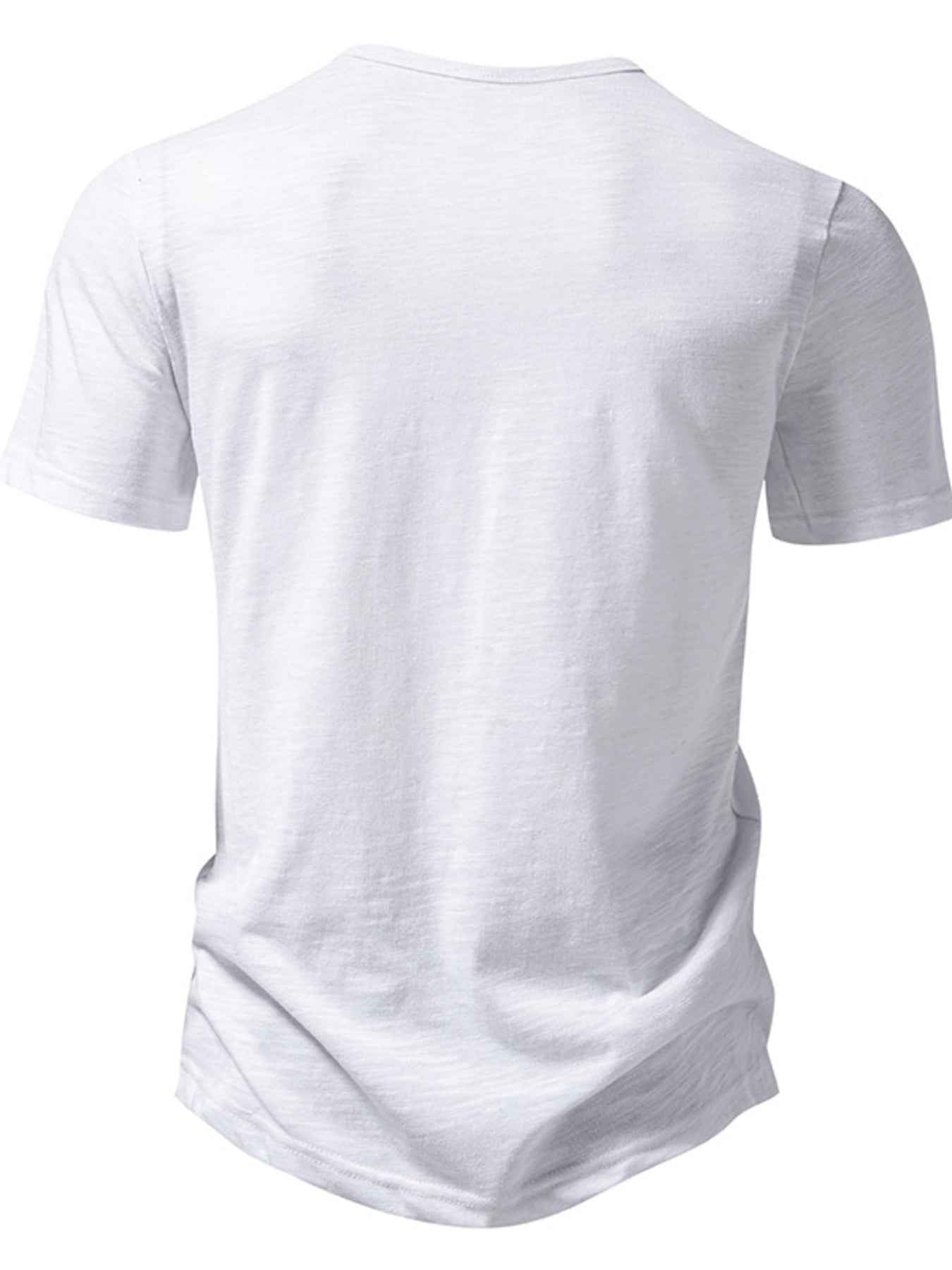 ELC Atelier Refined Men's Casual Button Detail T-Shirt — Prestige Edit - ELC Fashion