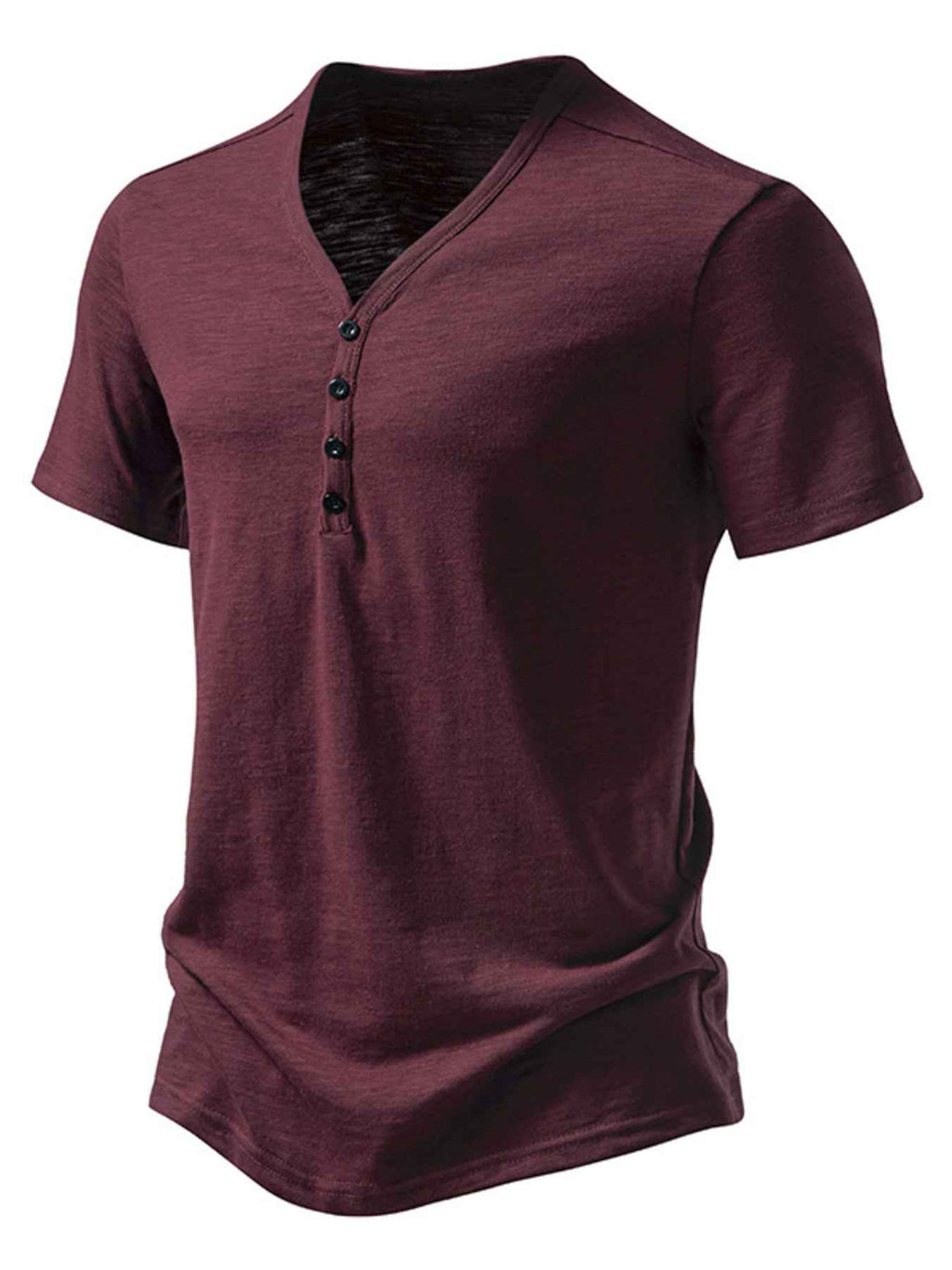 ELC Atelier Refined Men's Casual Button Detail T-Shirt — Prestige Edit - ELC Fashion