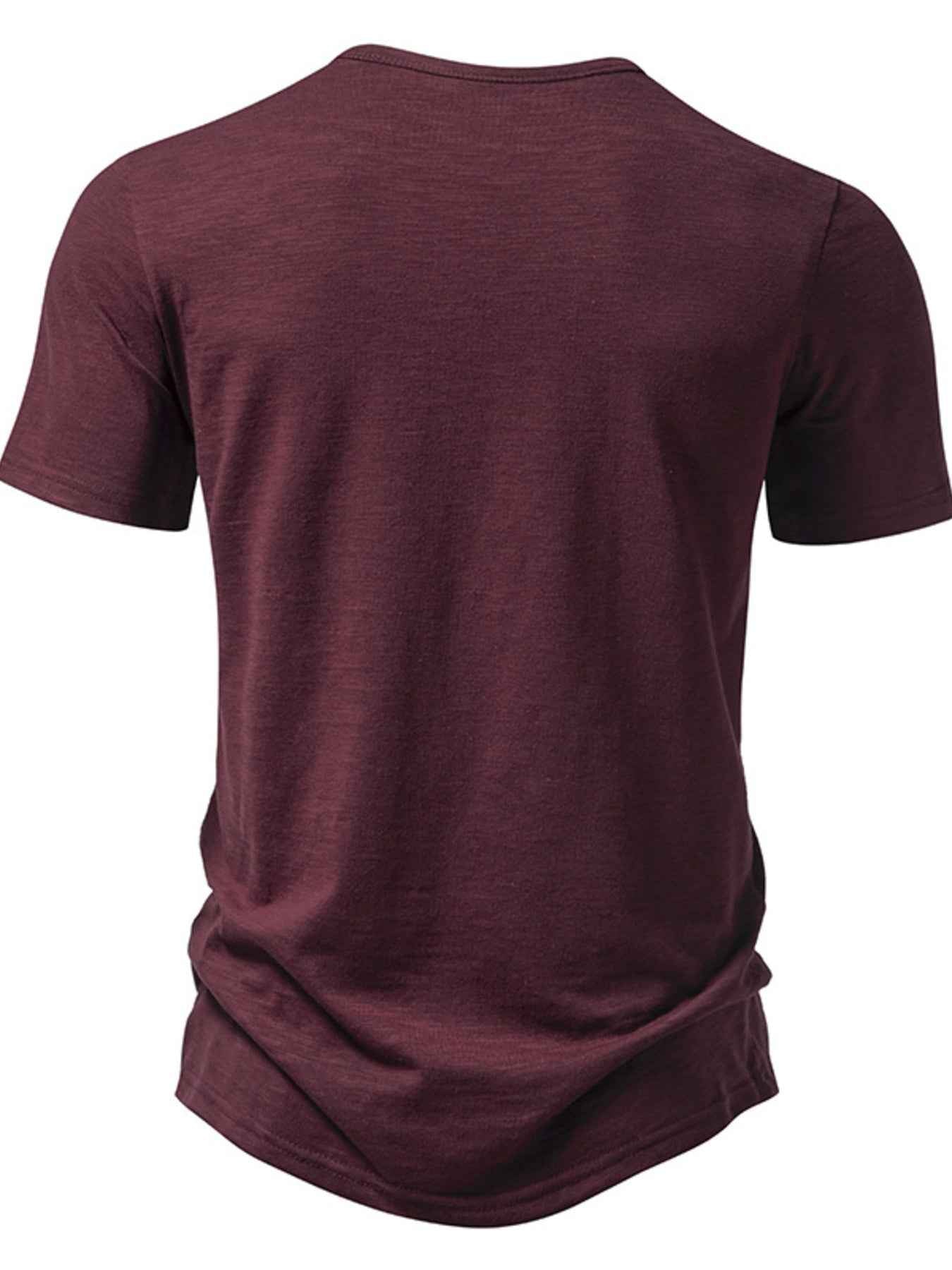 ELC Atelier Refined Men's Casual Button Detail T-Shirt — Prestige Edit - ELC Fashion