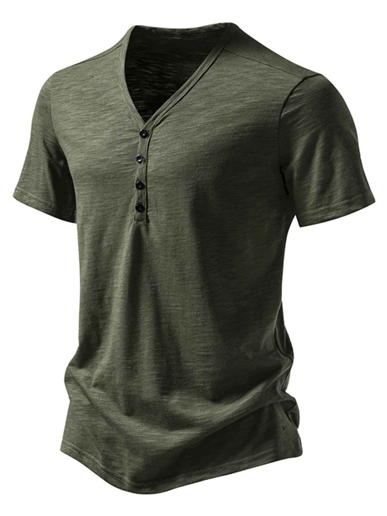 ELC Atelier Refined Men's Casual Button Detail T-Shirt — Prestige Edit - ELC Fashion