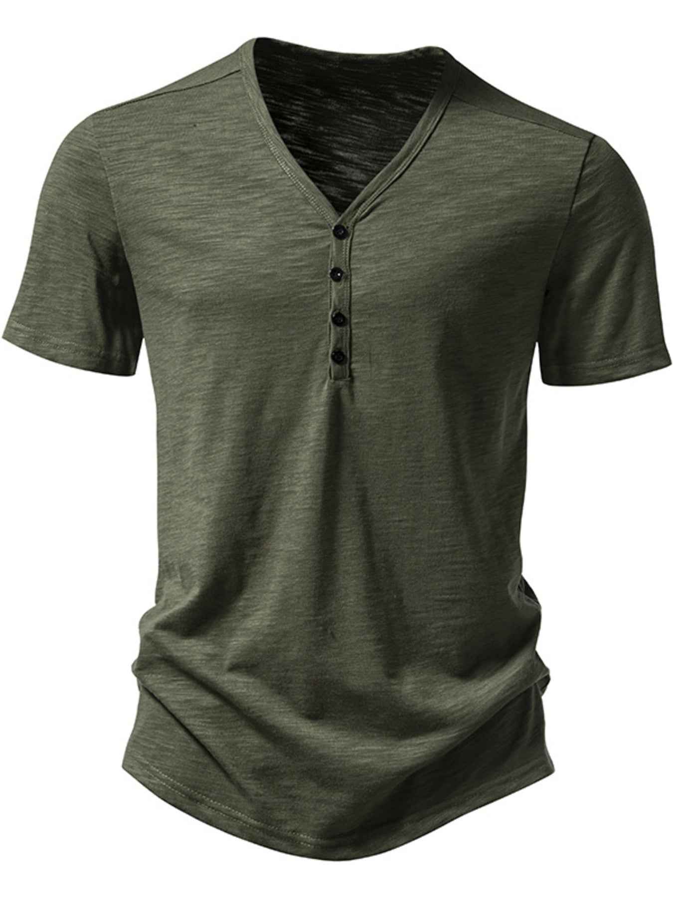 ELC Atelier Refined Men's Casual Button Detail T-Shirt — Prestige Edit - ELC Fashion