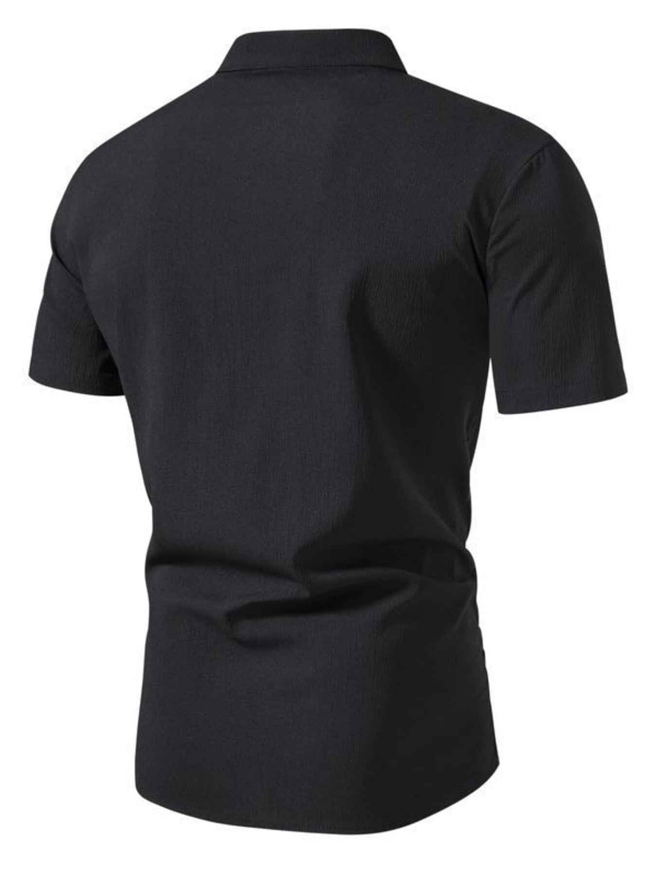 ELC Atelier Signature Men's Extended Fit Button Up Short Sleeve Shi — Prestige Edit - ELC Fashion