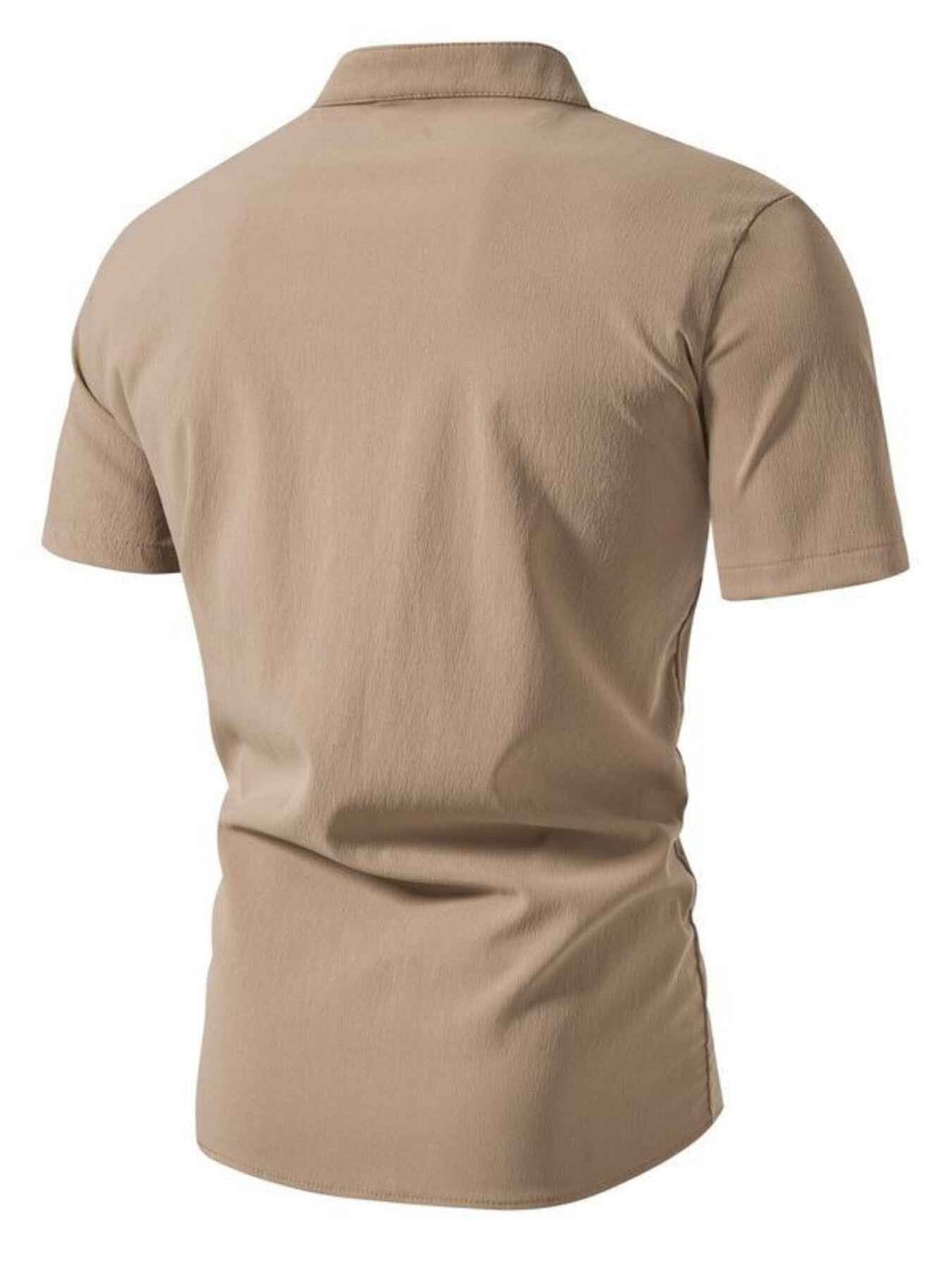 ELC Atelier Signature Men's Extended Fit Button Up Short Sleeve Shi — Prestige Edit - ELC Fashion