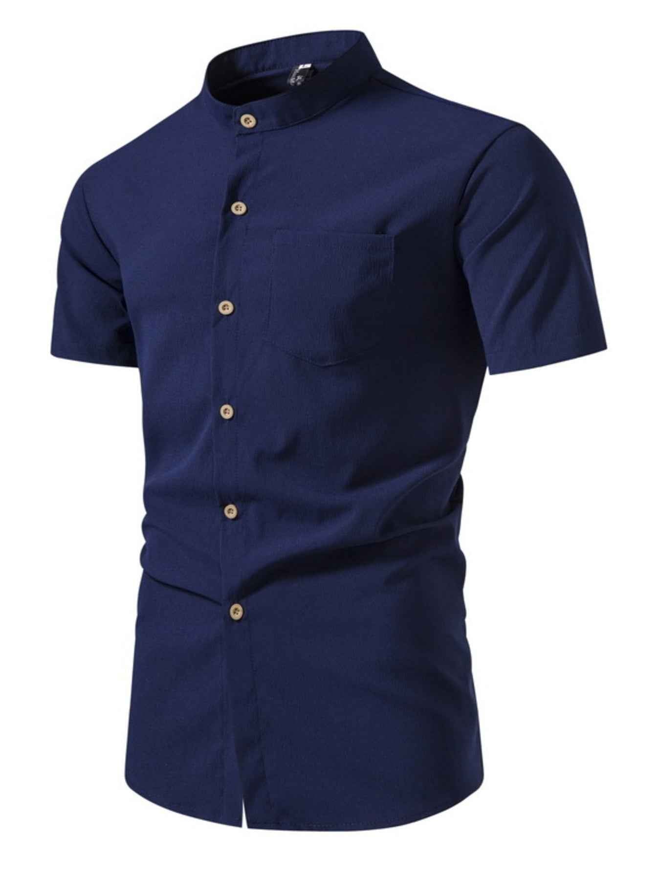 ELC Atelier Signature Men's Extended Fit Button Up Short Sleeve Shi — Prestige Edit - ELC Fashion