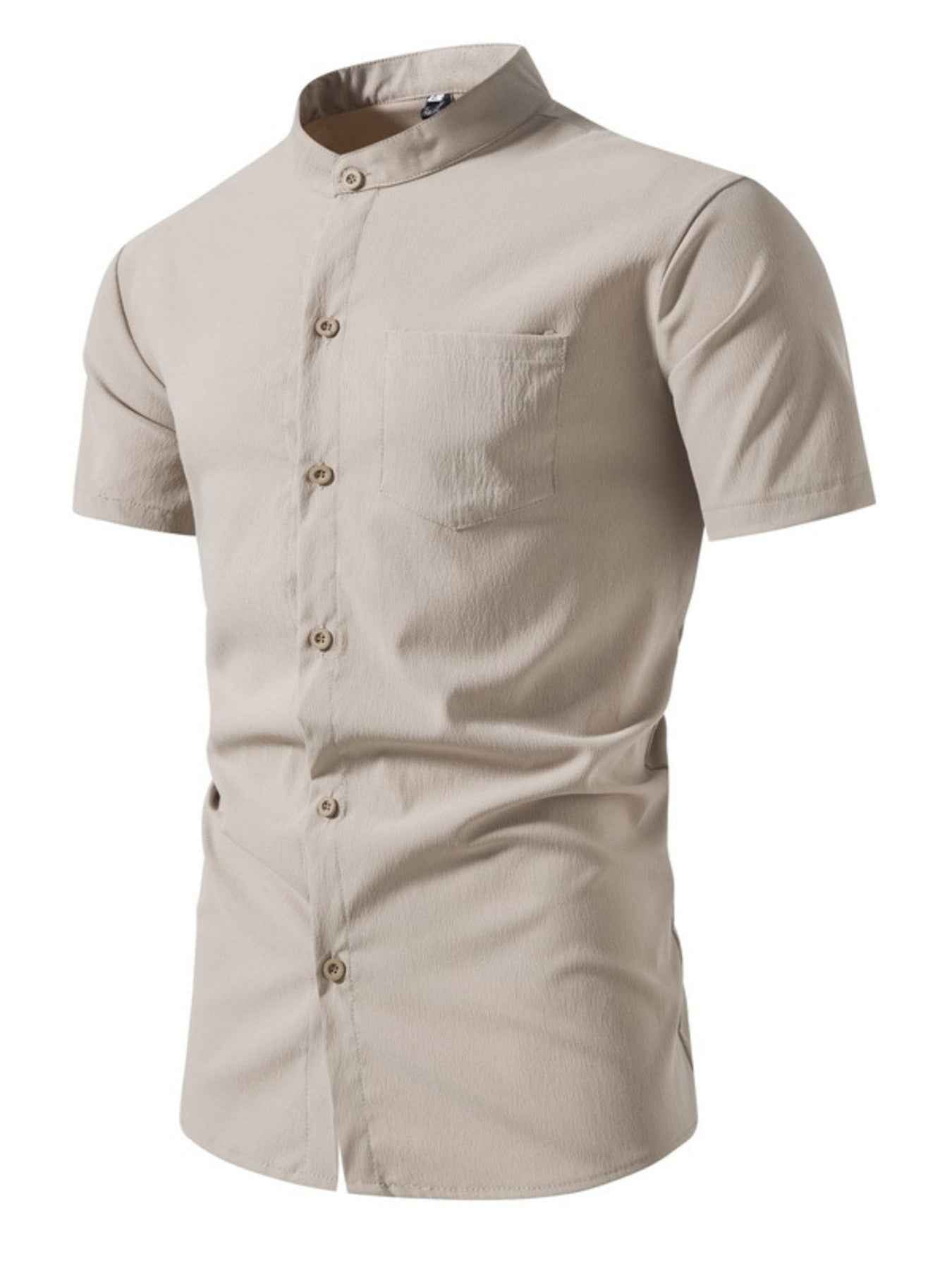 ELC Atelier Signature Men's Extended Fit Button Up Short Sleeve Shi — Prestige Edit - ELC Fashion