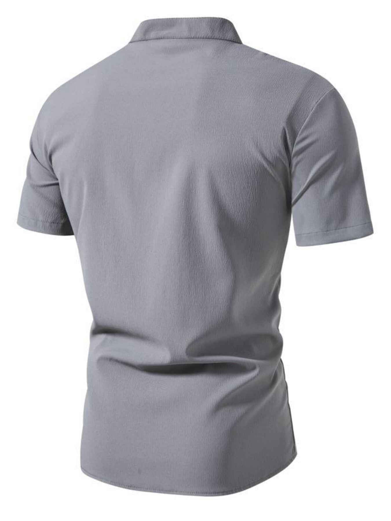 ELC Atelier Signature Men's Extended Fit Button Up Short Sleeve Shi — Prestige Edit - ELC Fashion