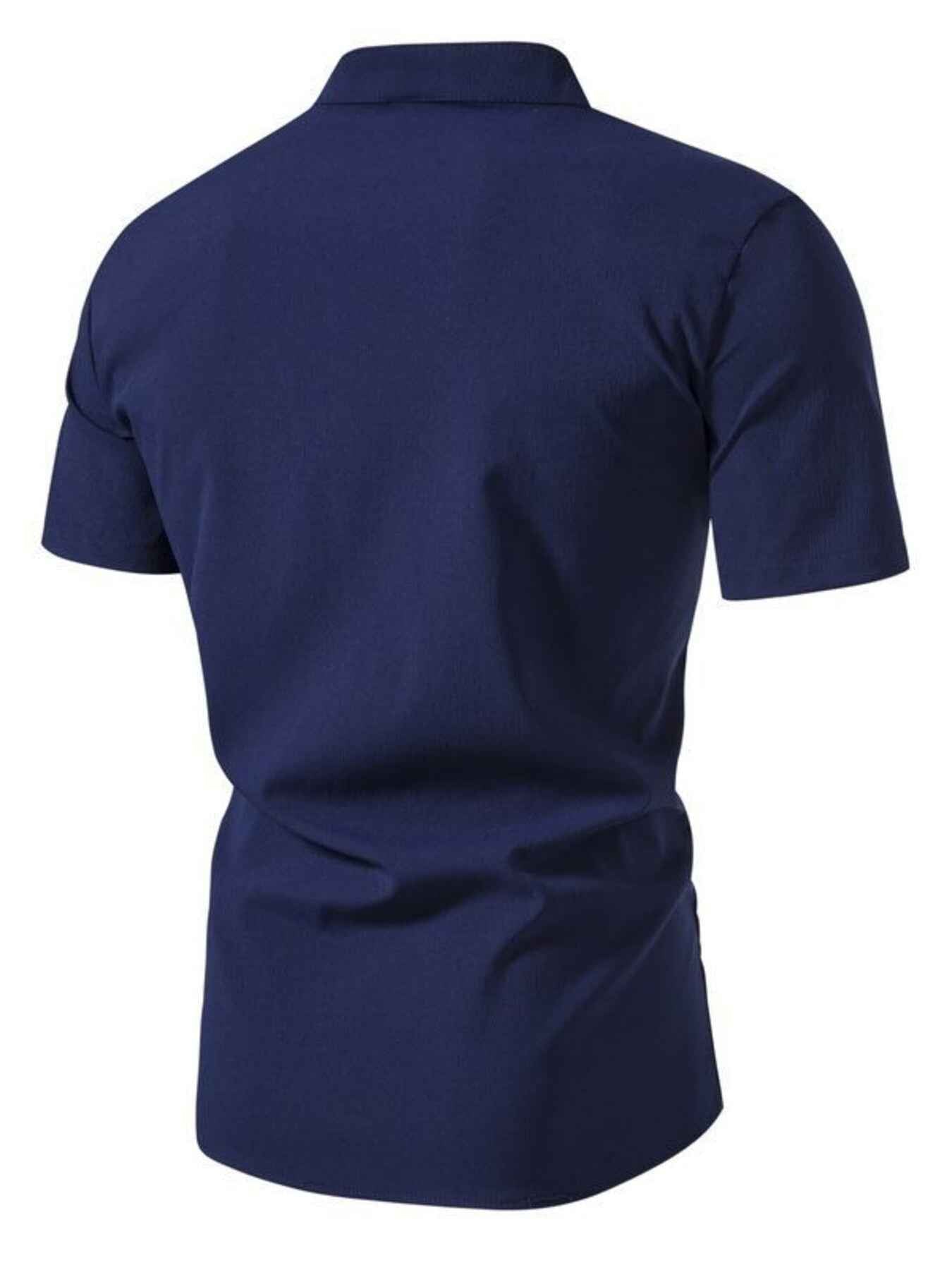 ELC Atelier Signature Men's Extended Fit Button Up Short Sleeve Shi — Prestige Edit - ELC Fashion