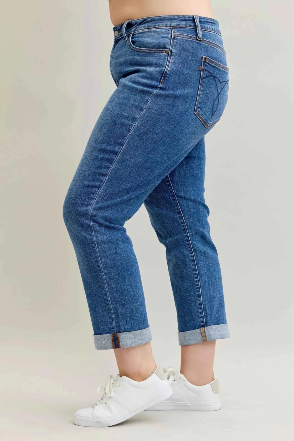 ELC Atelier Tailored Judy Blue Inclusive Fit Mid Rise BF Classic Cu — Prestige Edit - ELC Fashion
