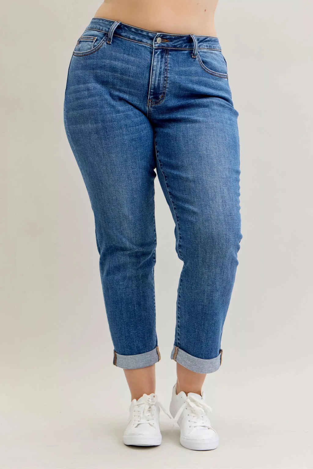 ELC Atelier Tailored Judy Blue Inclusive Fit Mid Rise BF Classic Cu — Prestige Edit - ELC Fashion