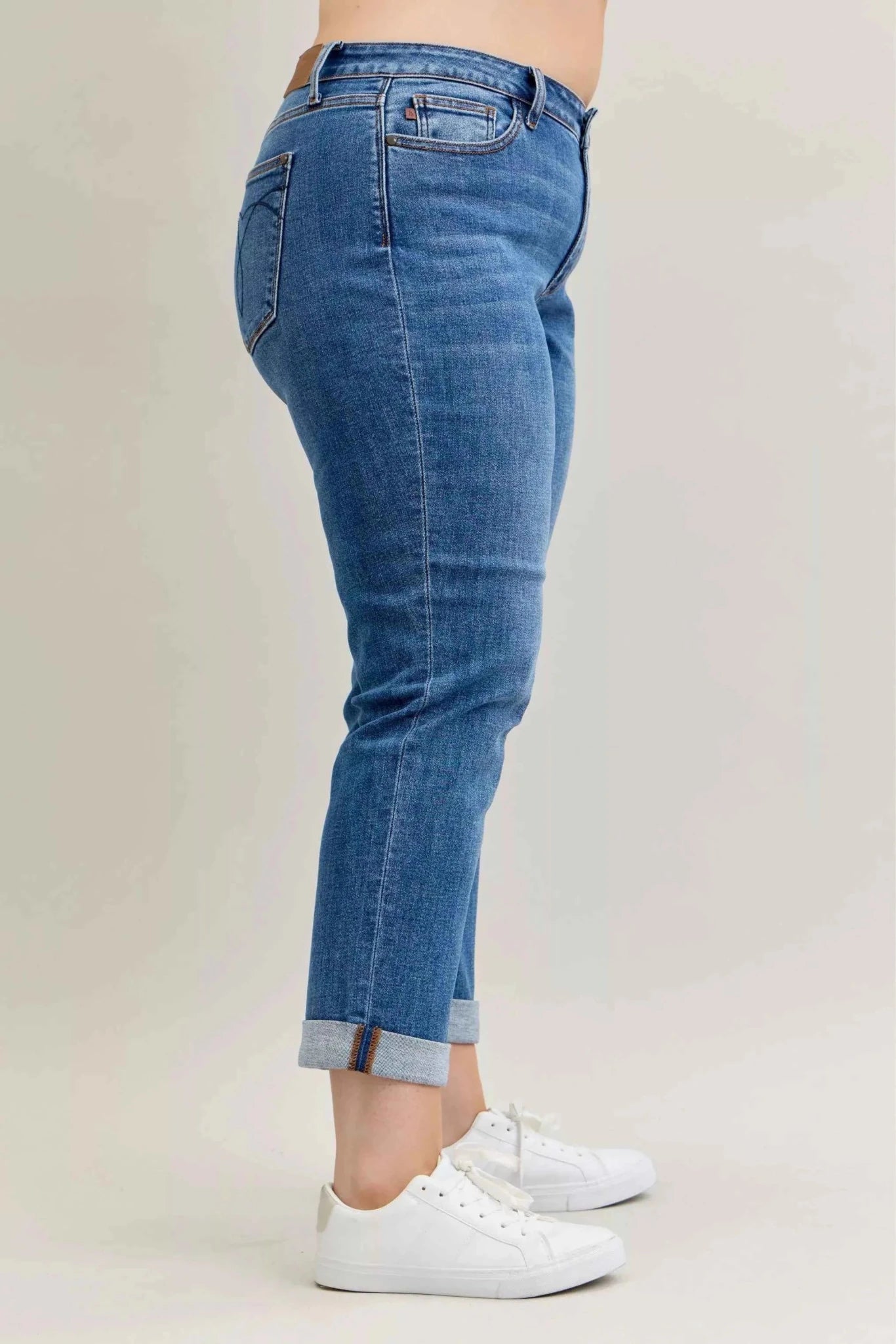 ELC Atelier Tailored Judy Blue Inclusive Fit Mid Rise BF Classic Cu — Prestige Edit - ELC Fashion