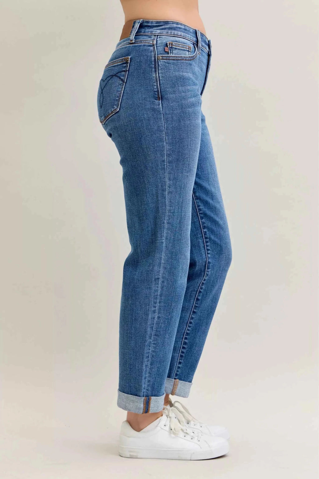 ELC Atelier Tailored Judy Blue Inclusive Fit Mid Rise BF Classic Cu — Prestige Edit - ELC Fashion