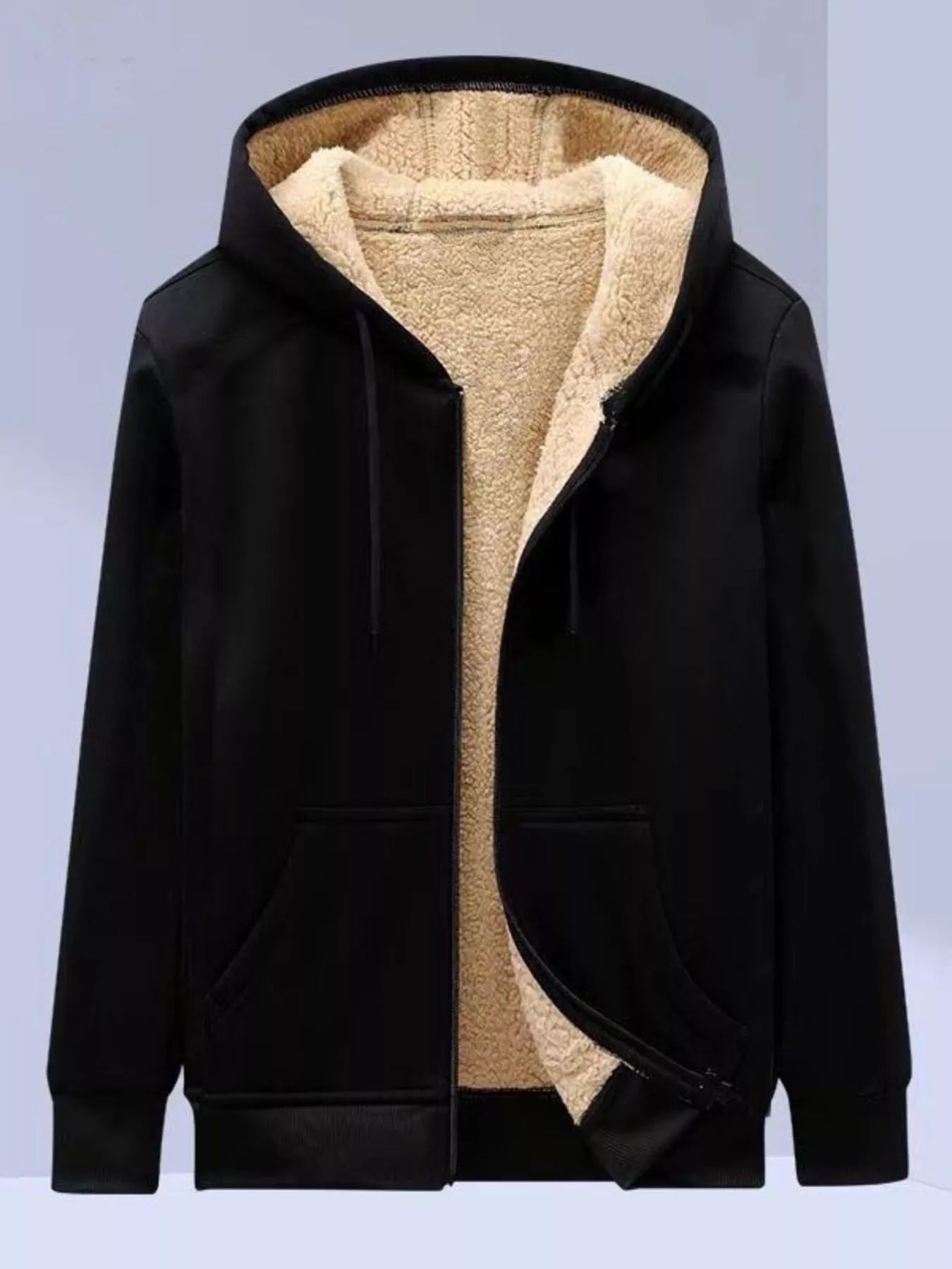 ELC Atelier Tailored Men's Extended Fit Sherpa Lined Zip Up Hoodie — Prestige Edit - ELC Fashion