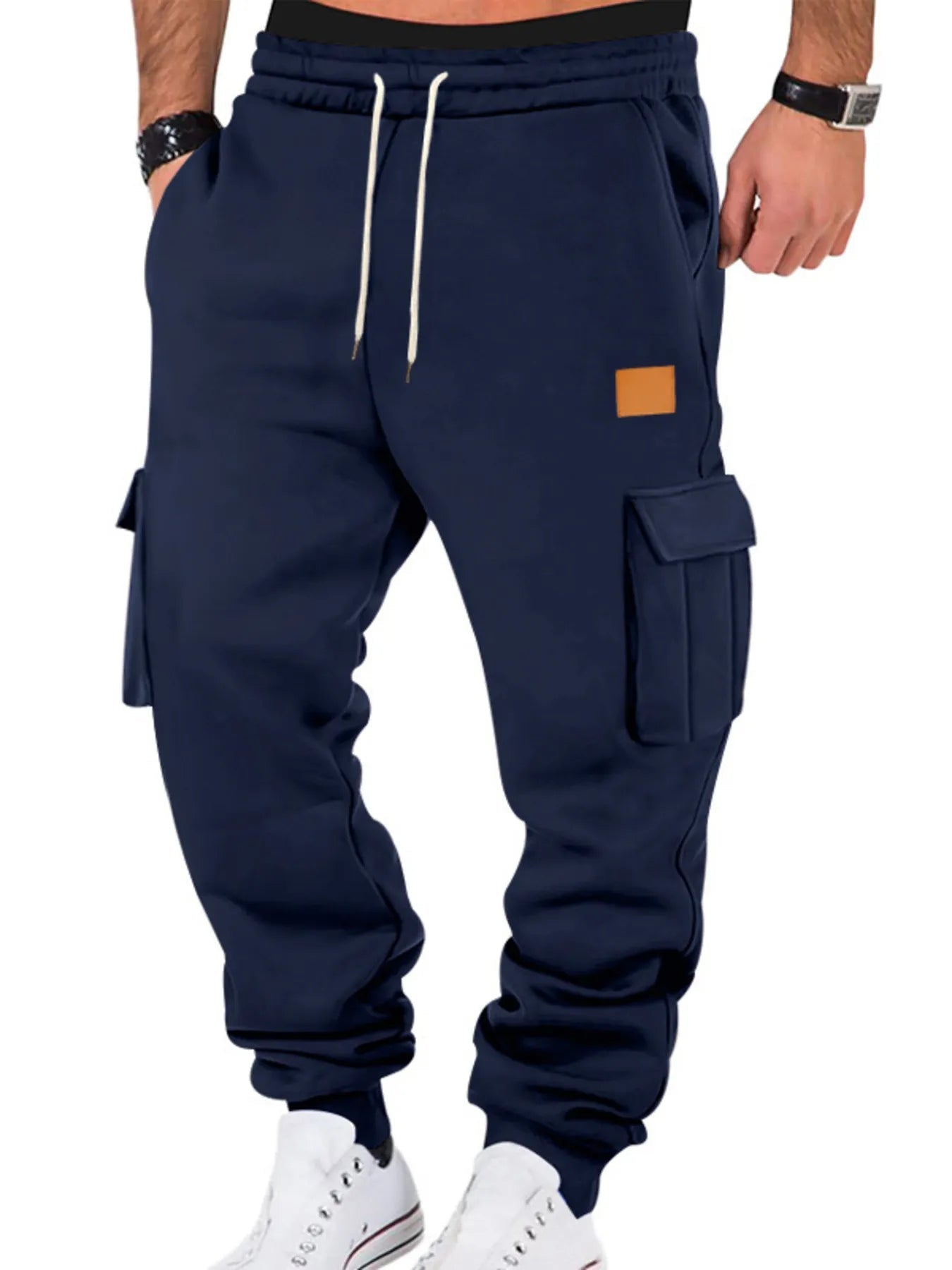 Men's Full Size Drawstring Cargo Jogger Pants Plus Size - ELC Fashion