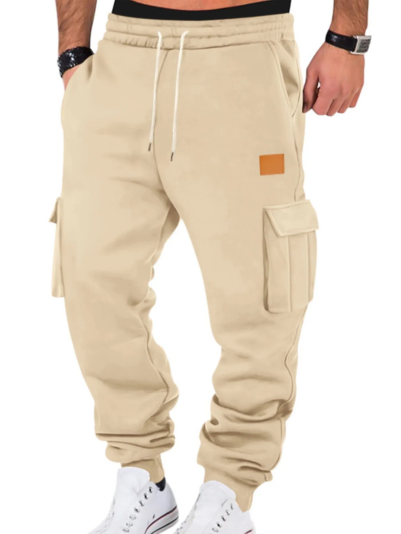 Men's Full Size Drawstring Cargo Jogger Pants Plus Size - ELC Fashion