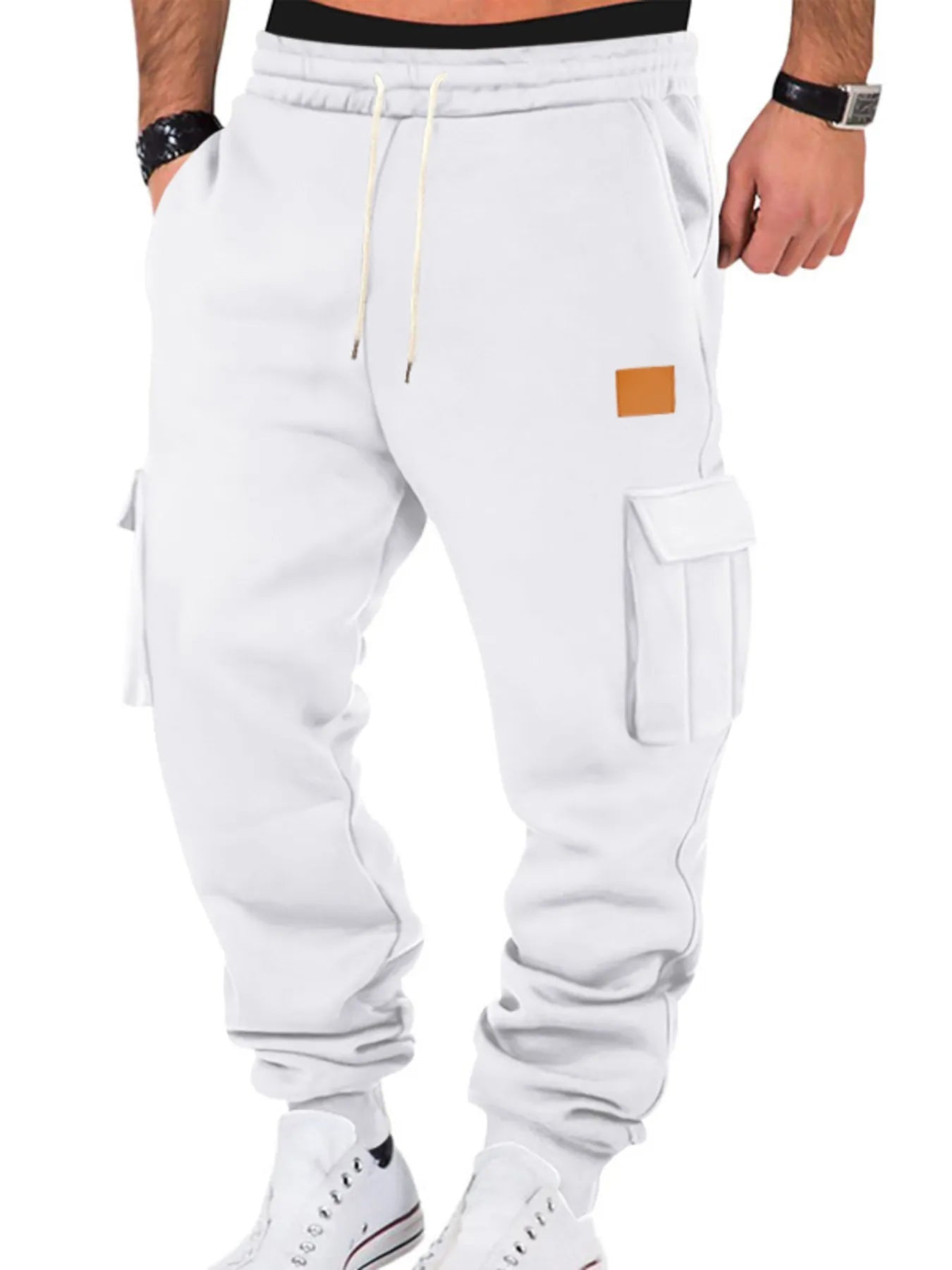 Men's Full Size Drawstring Cargo Jogger Pants Plus Size - ELC Fashion