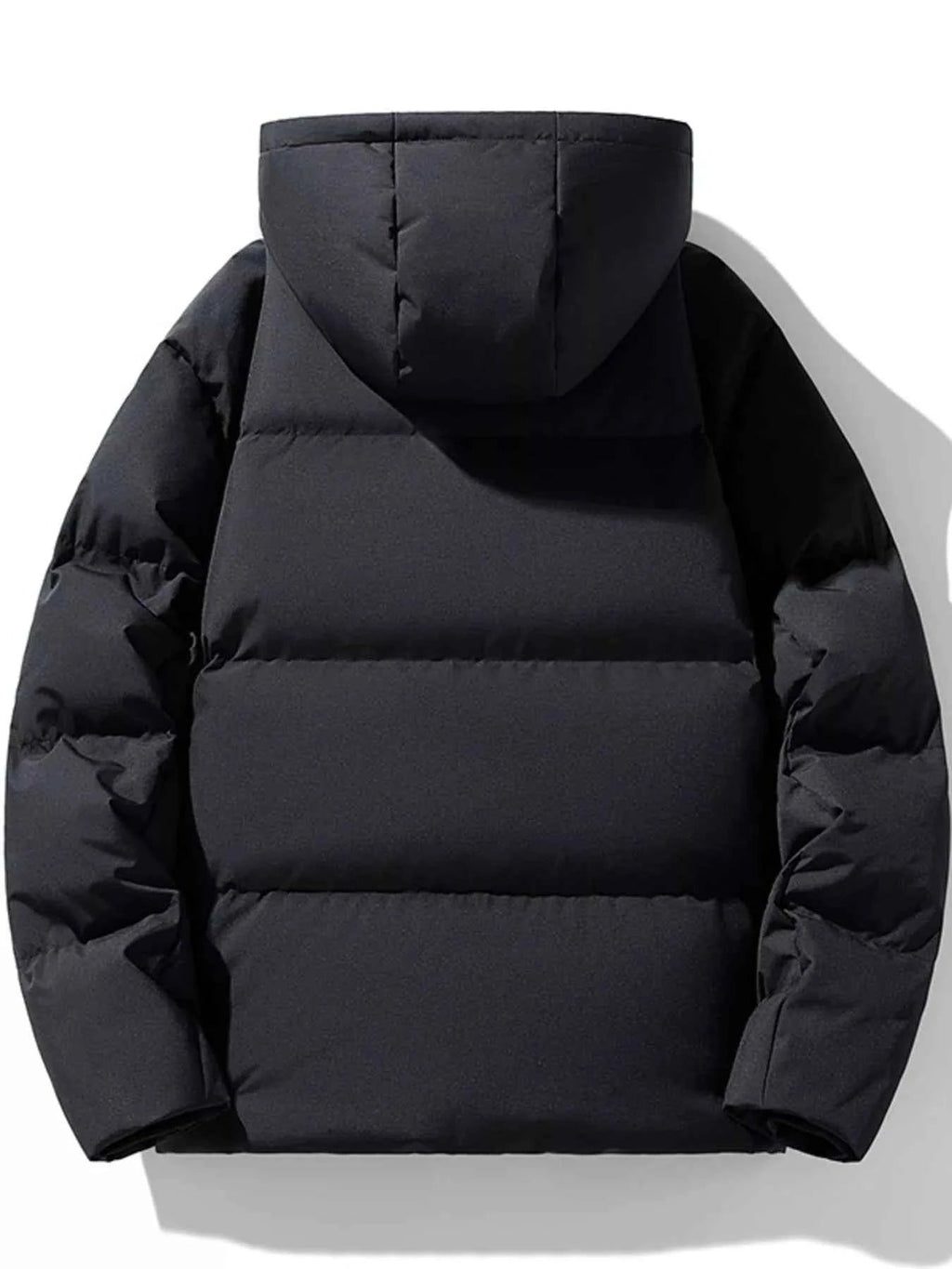 Men's Plus Size Hooded Padded Winter Coat - ELC Fashion